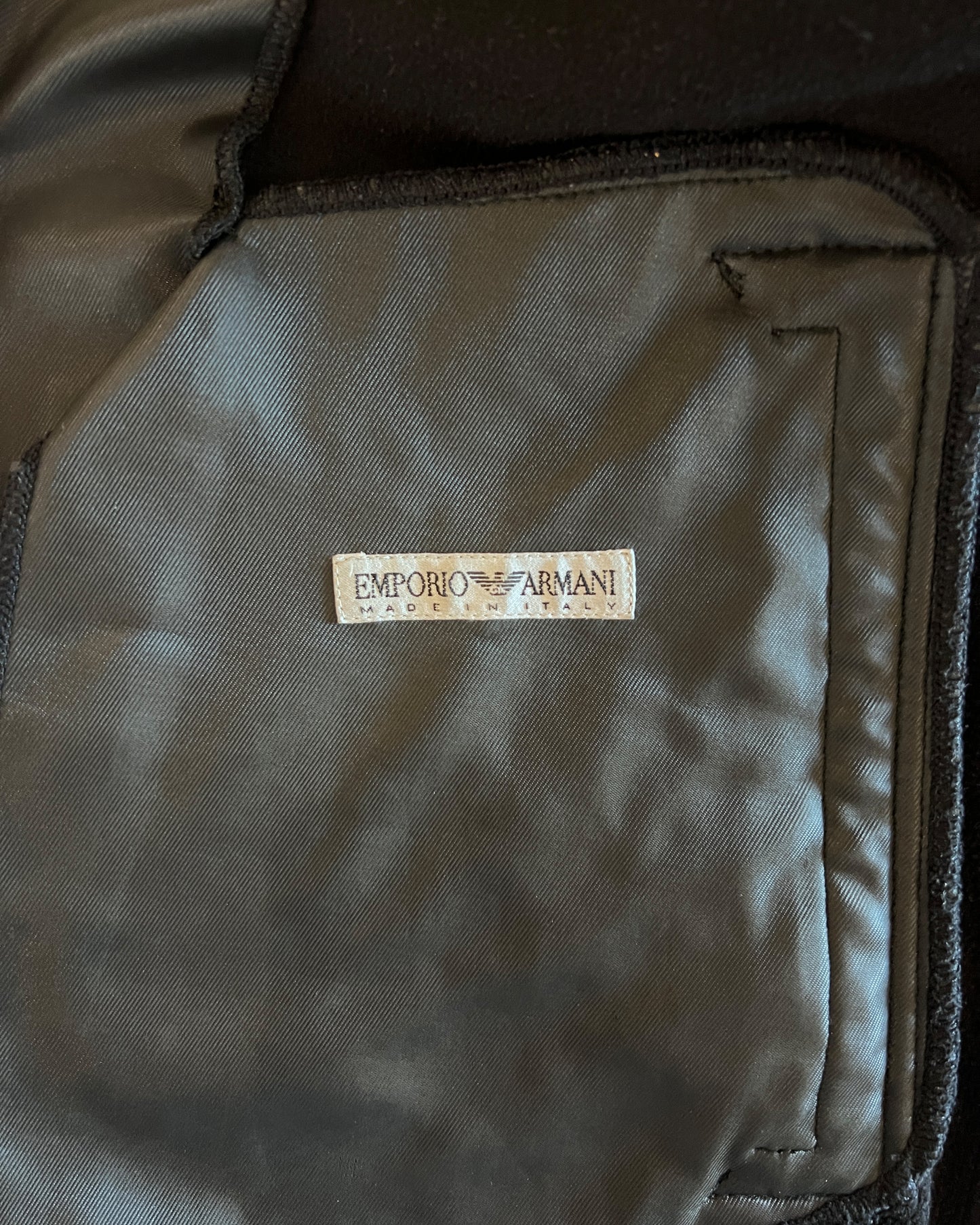 EMPORIO ARMANI LEATHER PARKA