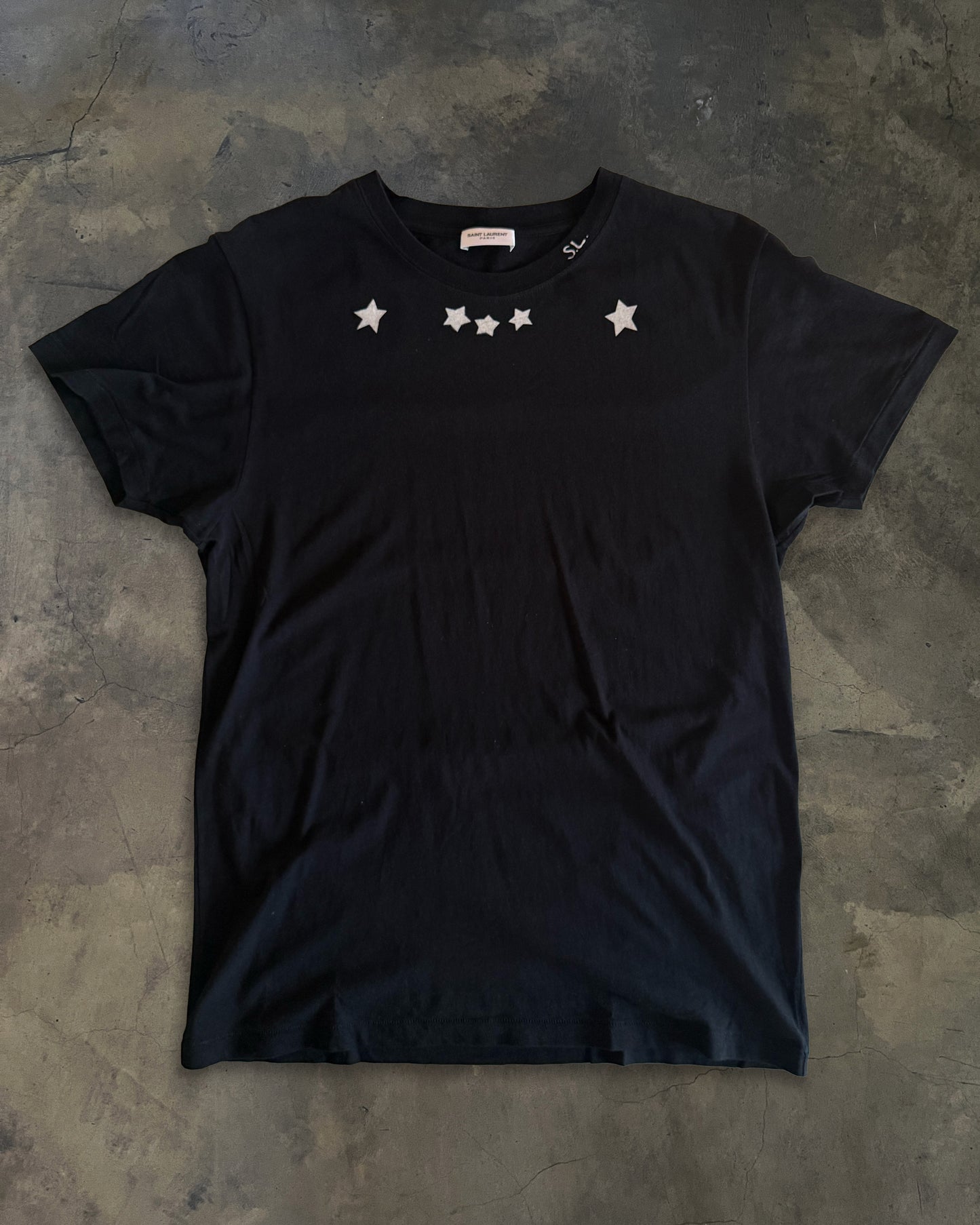 SAINT LAURENT 2016 BLACK STAR TEE