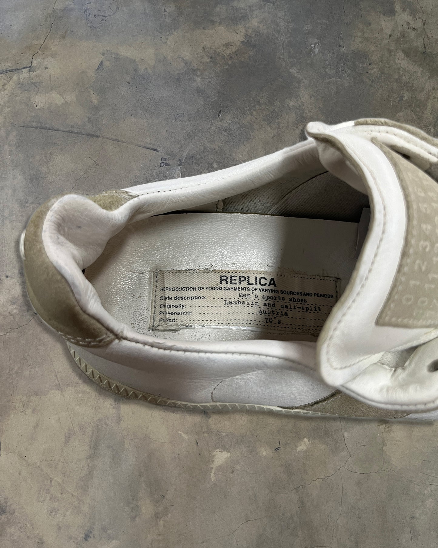 MAISON MARGIELA GAT WHITE SOLE 40.5