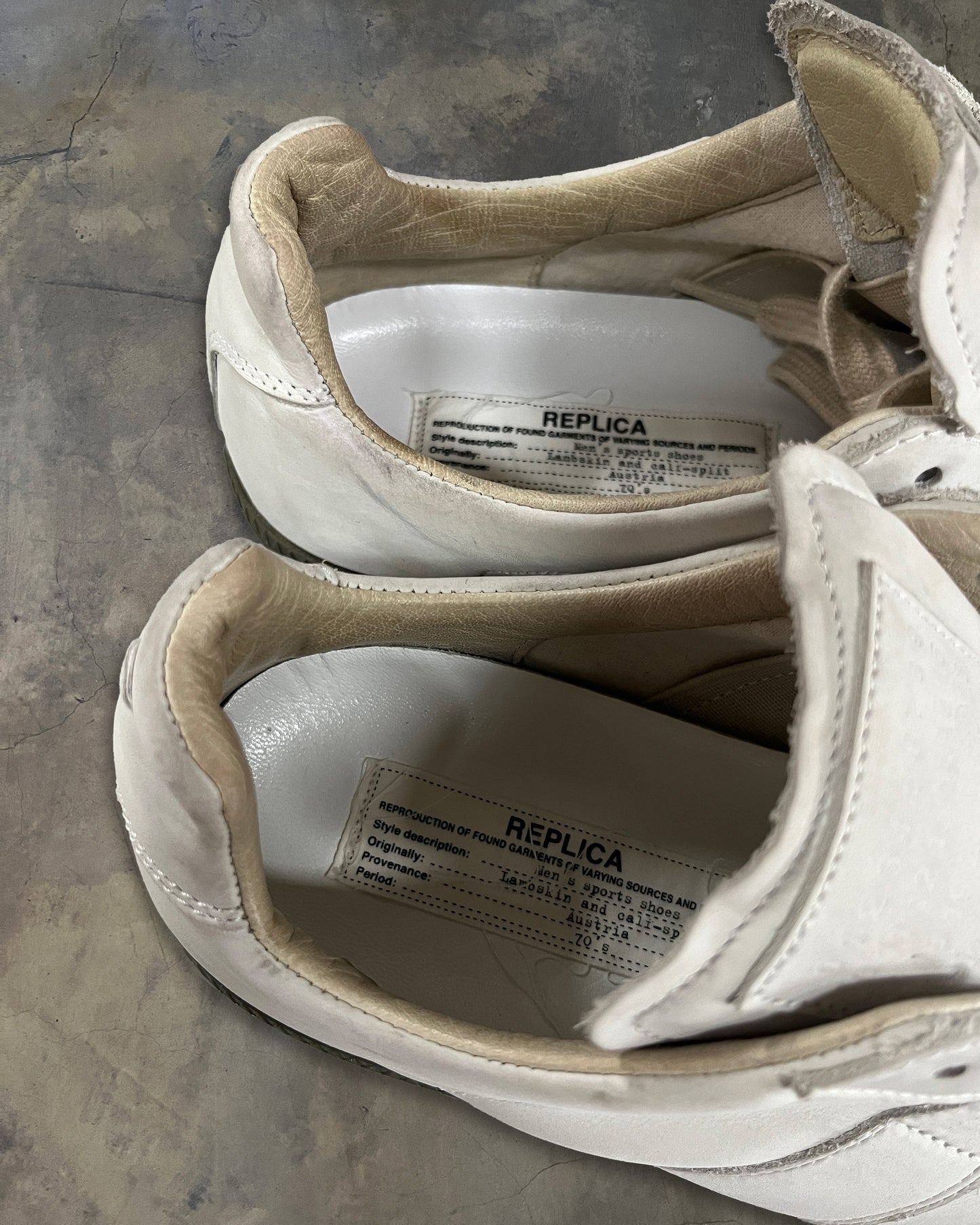 MAISON MARGIELA WHITE GAT WITH DARK GREY SOLE 41