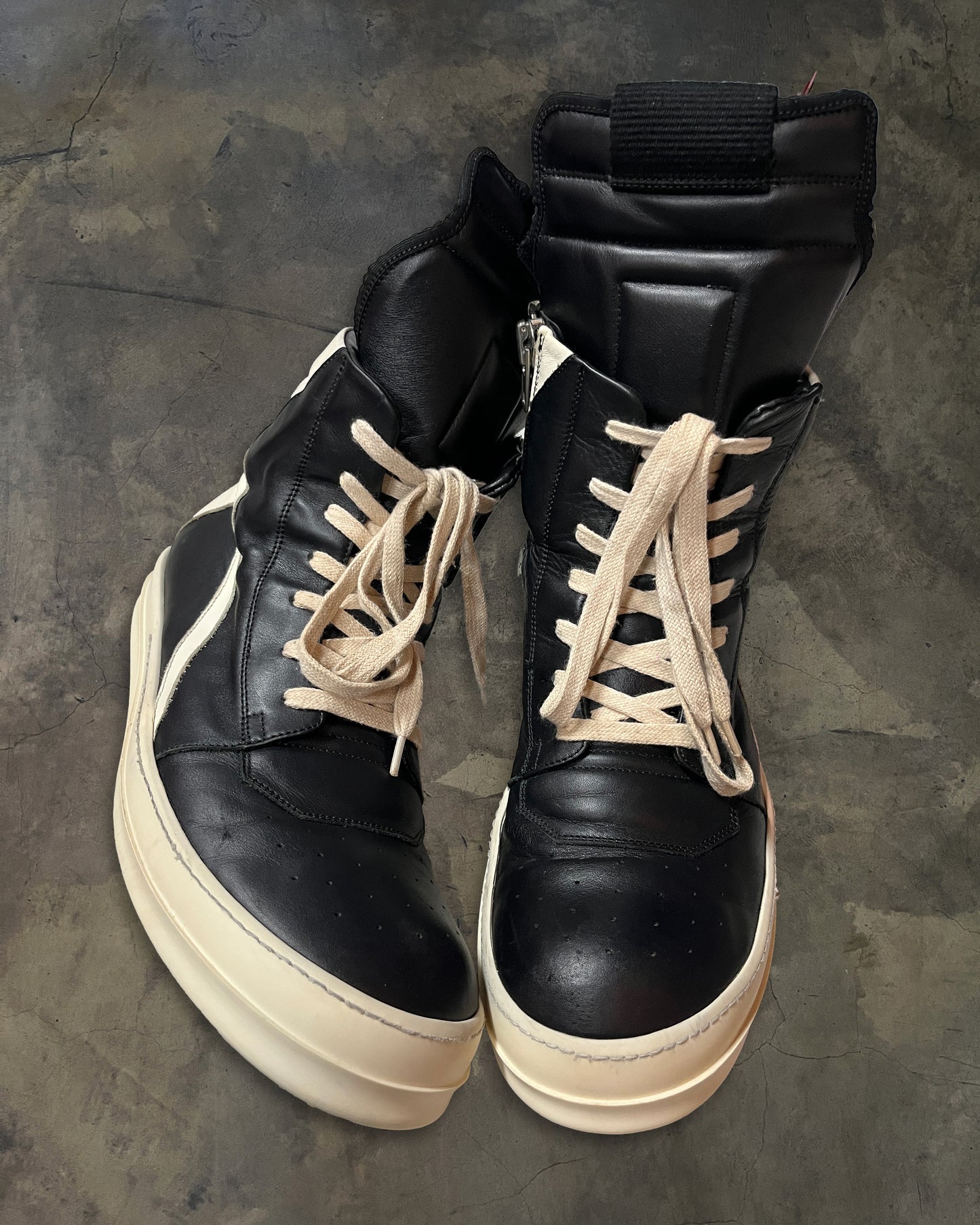 RICK OWENS HIGH TONGUE GEOBASKET 44