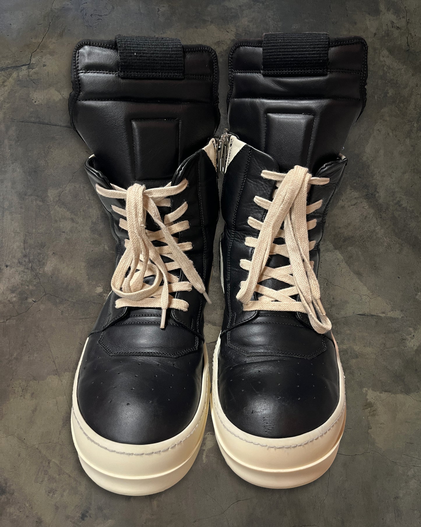 RICK OWENS HIGH TONGUE GEOBASKET 44