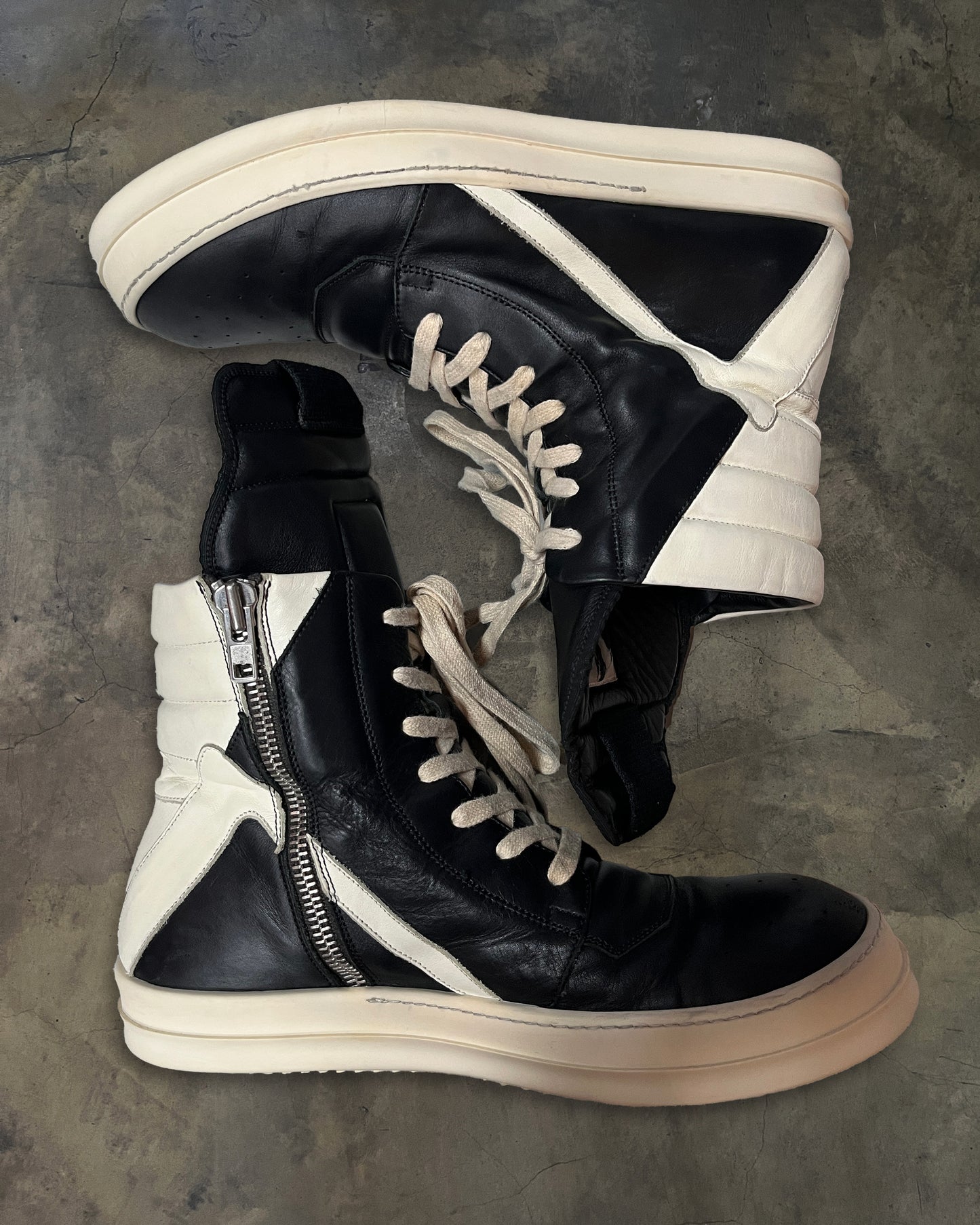 RICK OWENS HIGH TONGUE GEOBASKET 44