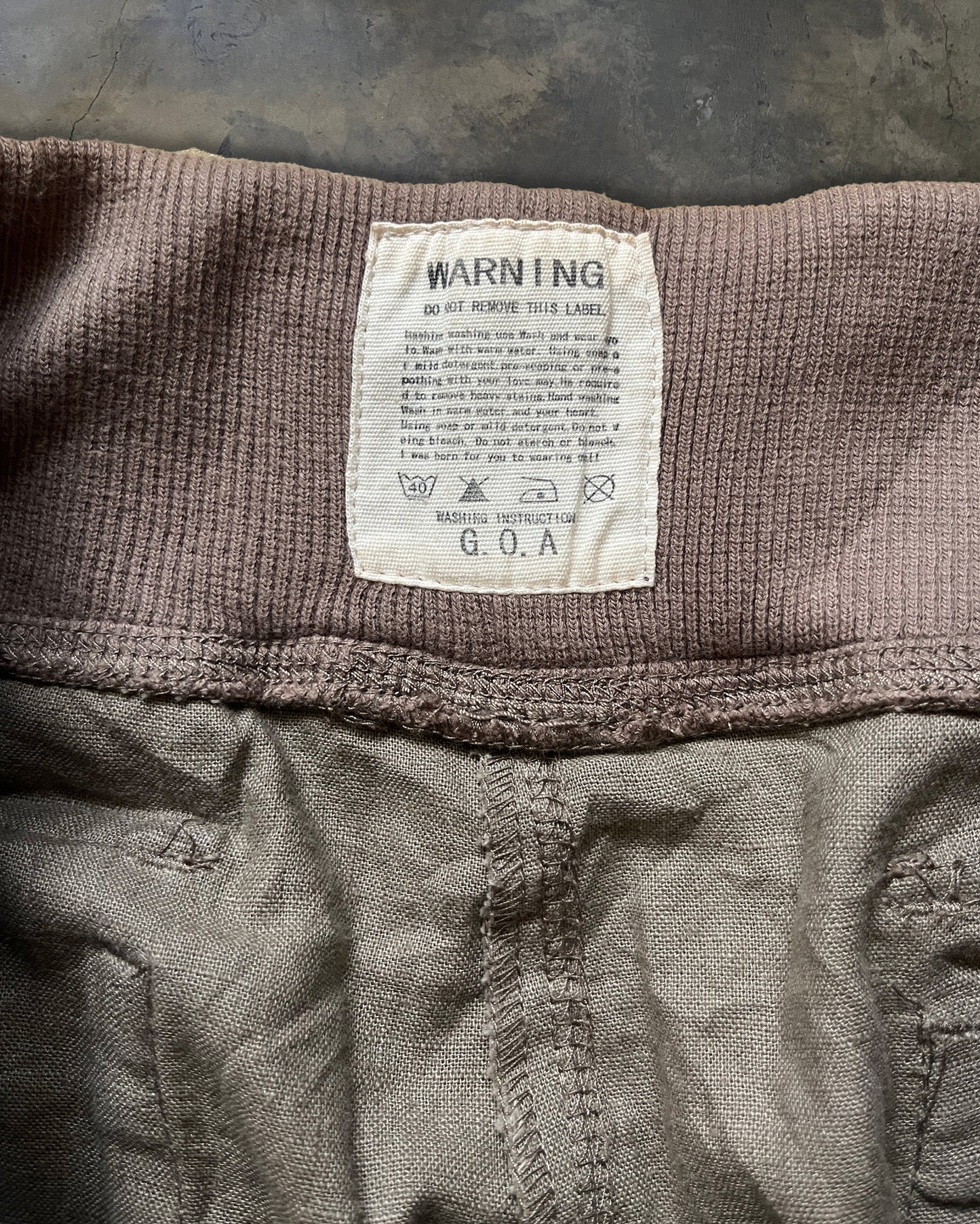 G.O.A MILITARY GREEN CARGO PANTS