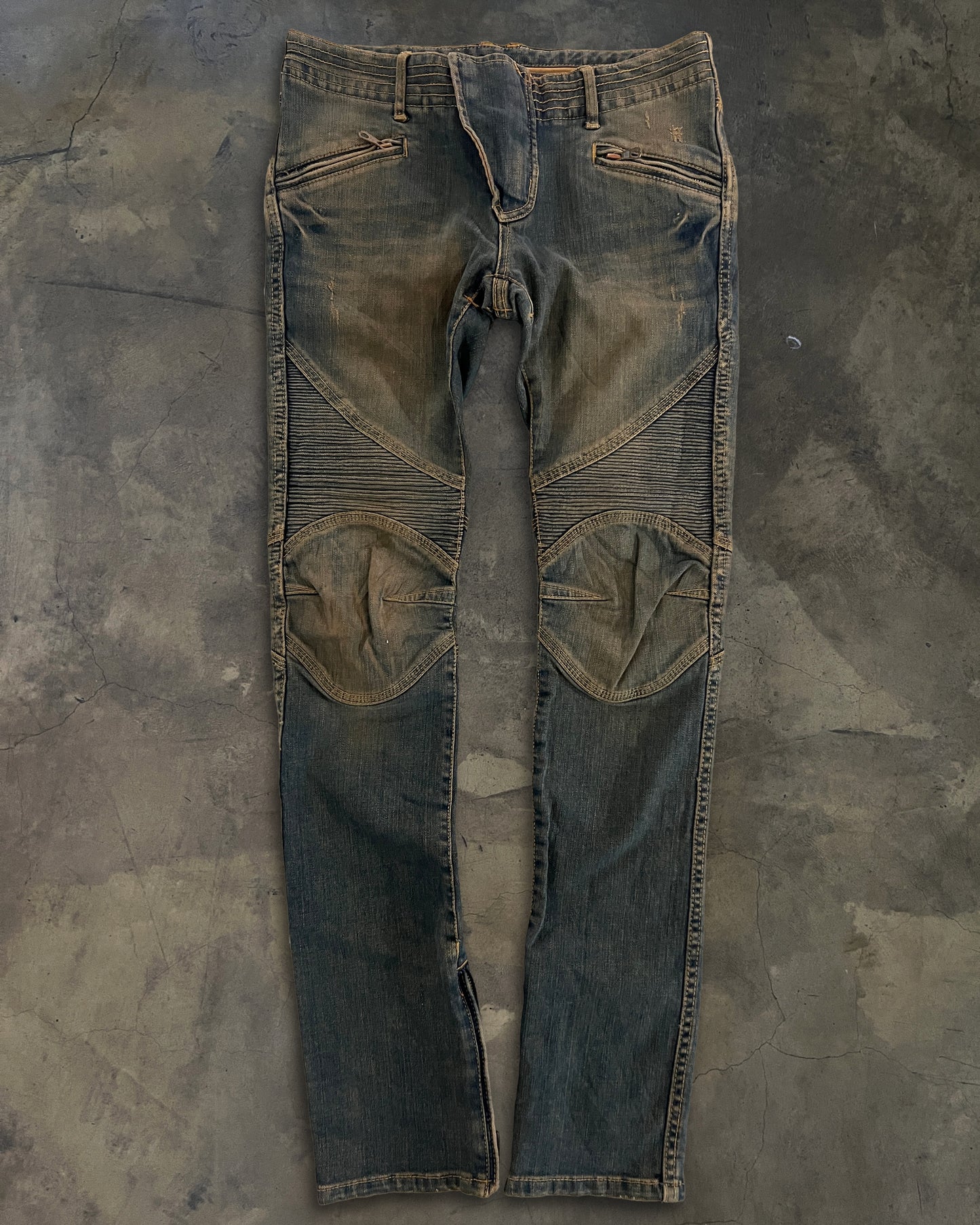 G.O.A SKINNY BIKER DENIM