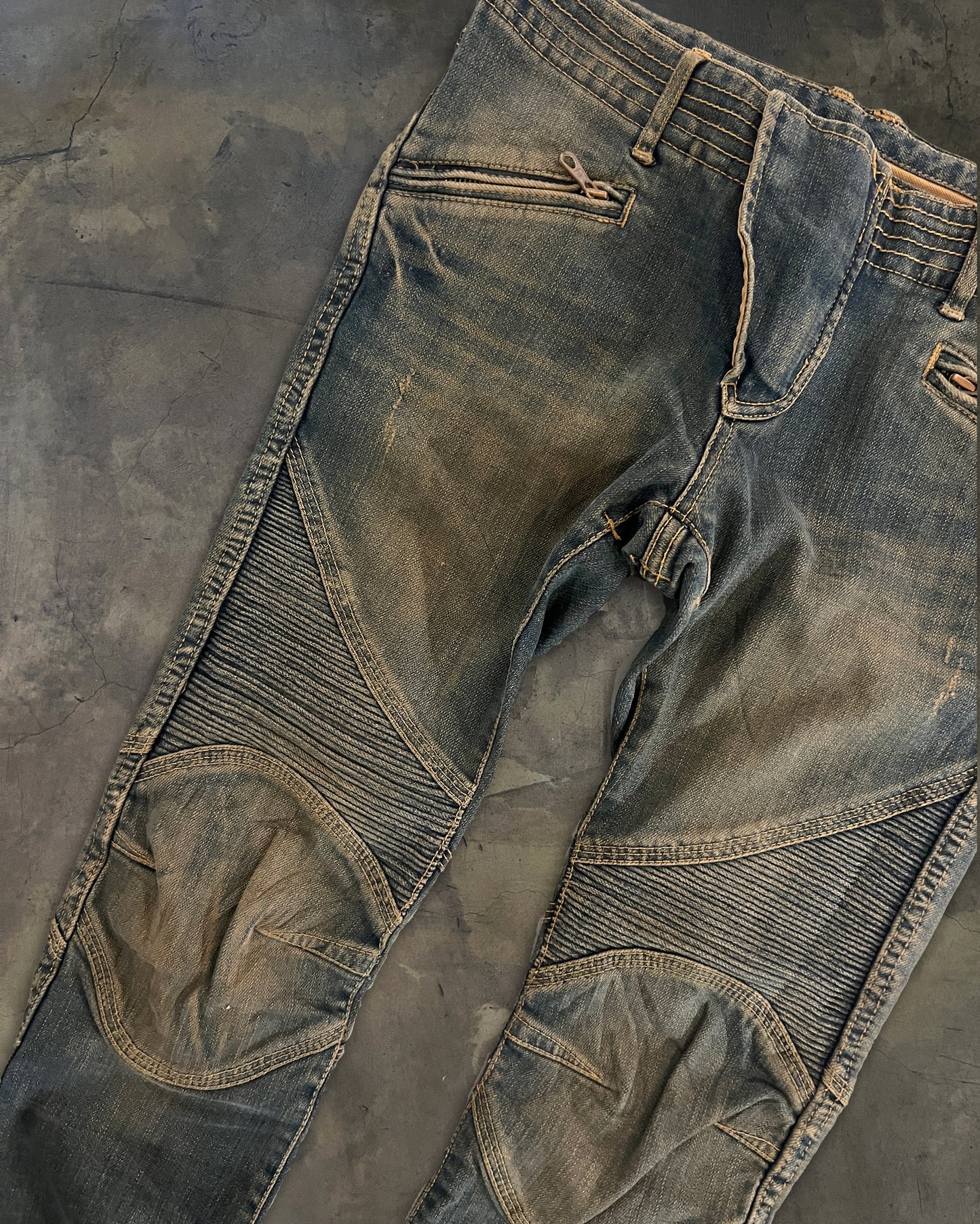 G.O.A SKINNY BIKER DENIM