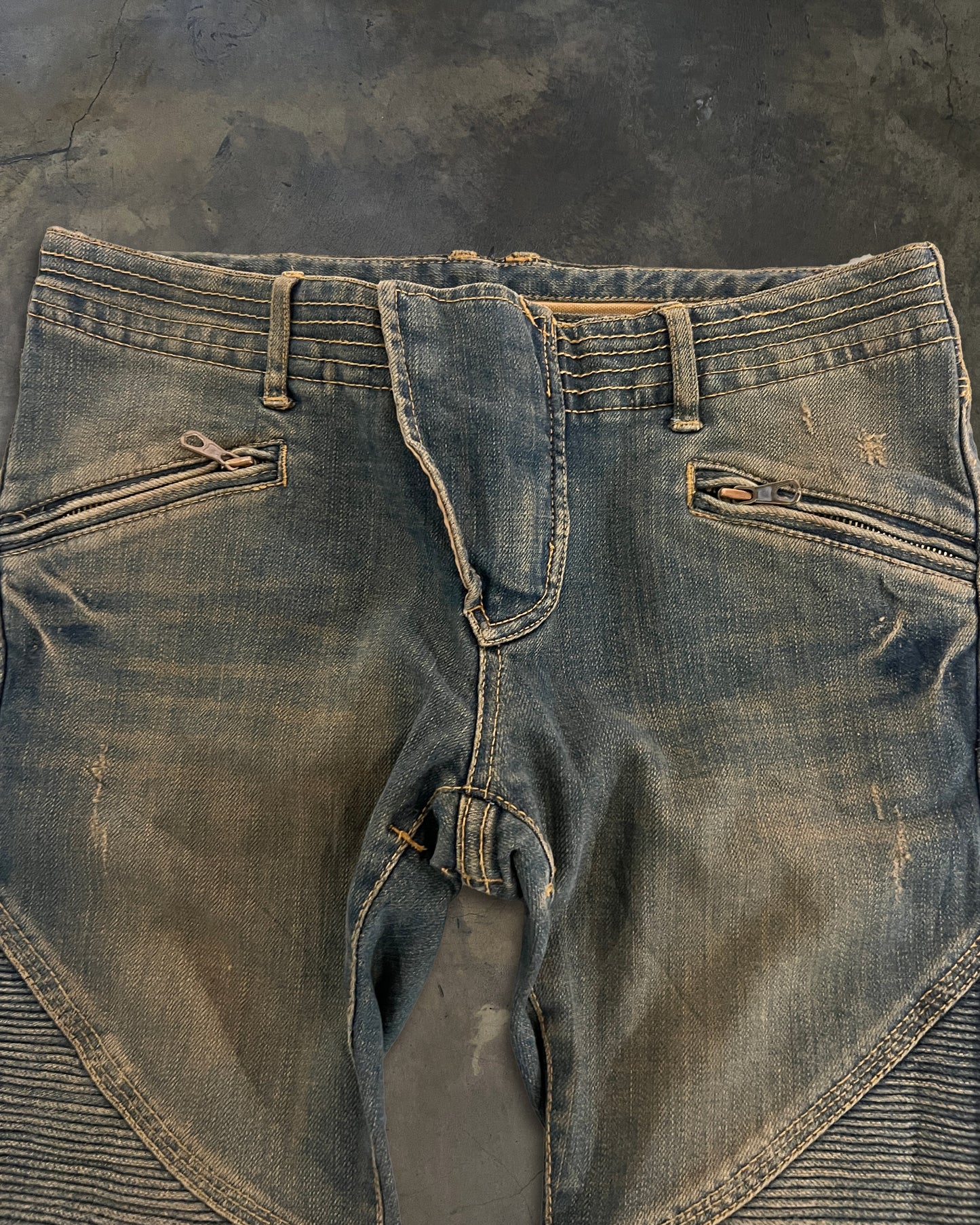 G.O.A SKINNY BIKER DENIM