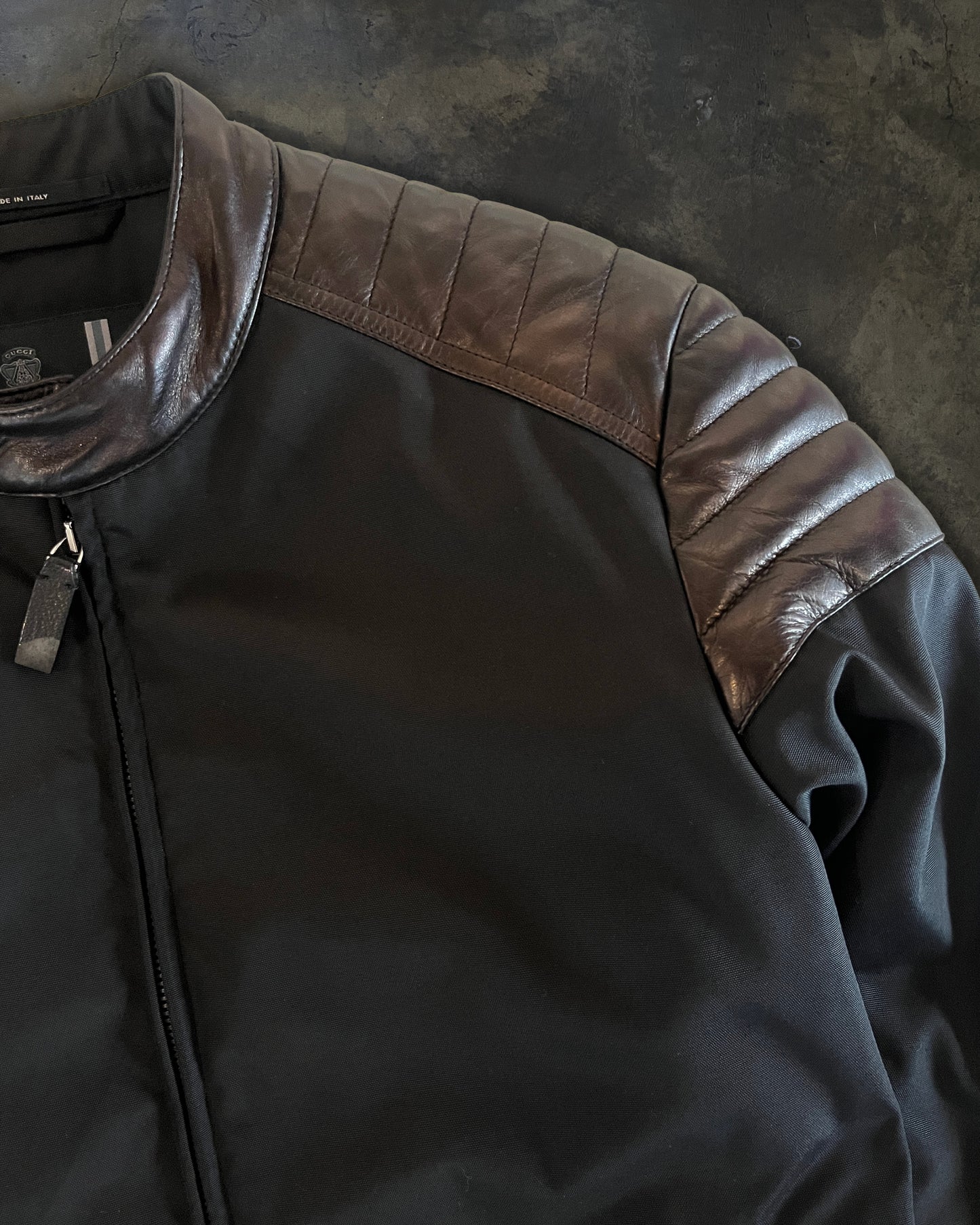 GUCCI BY TOM FORD PADDED MOTO JACKET