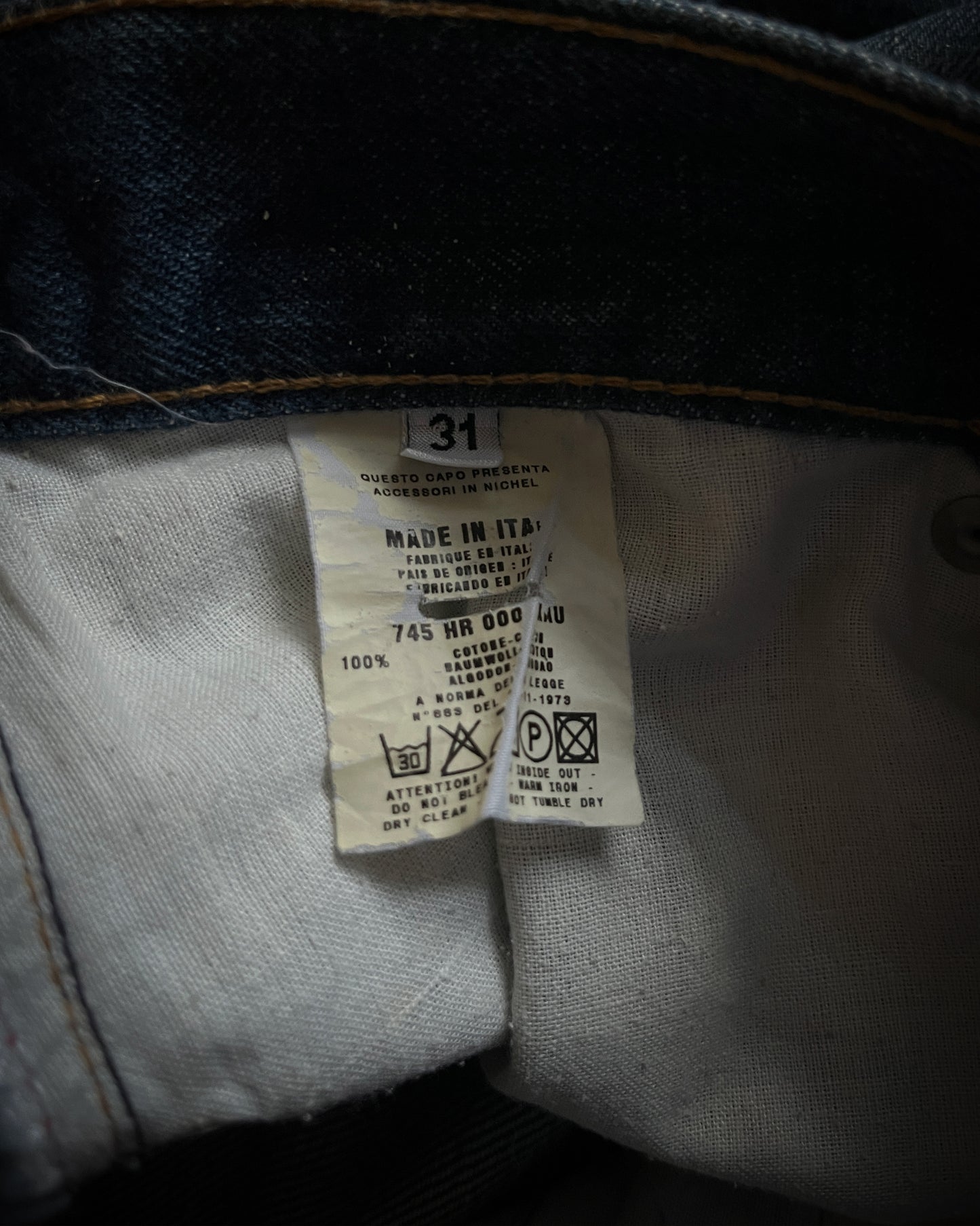 HELMUT LANG 1999 CLASSIC CUT DENIM