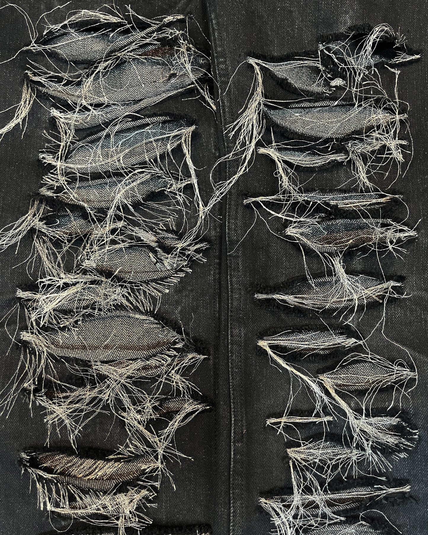 IFSIXWASNINE DISTRESSED FRAYED DENIM