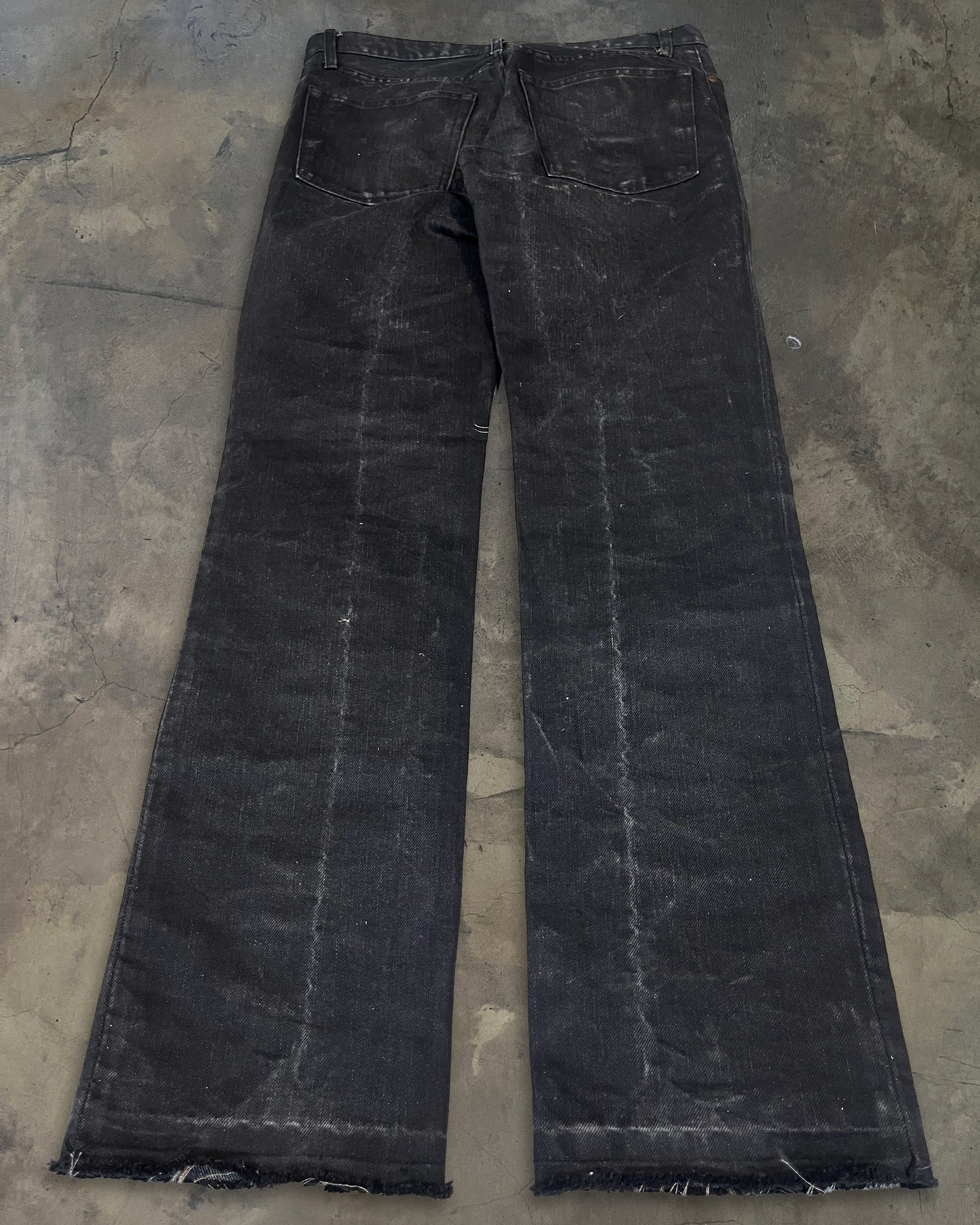 IFSIXWASNINE DISTRESSED FRAYED DENIM