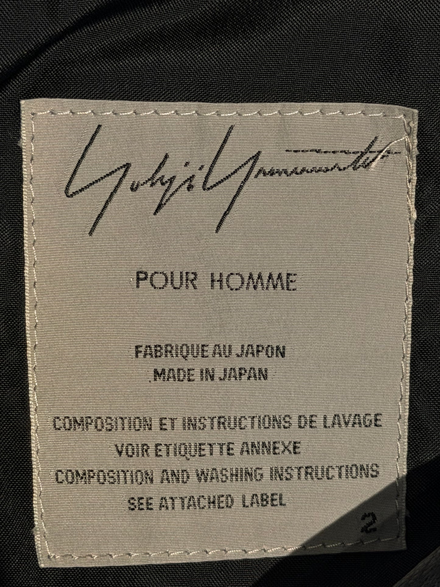 YOHJI YAMAMOTO FW2013 HORSE LEATHER BIKER JACKET