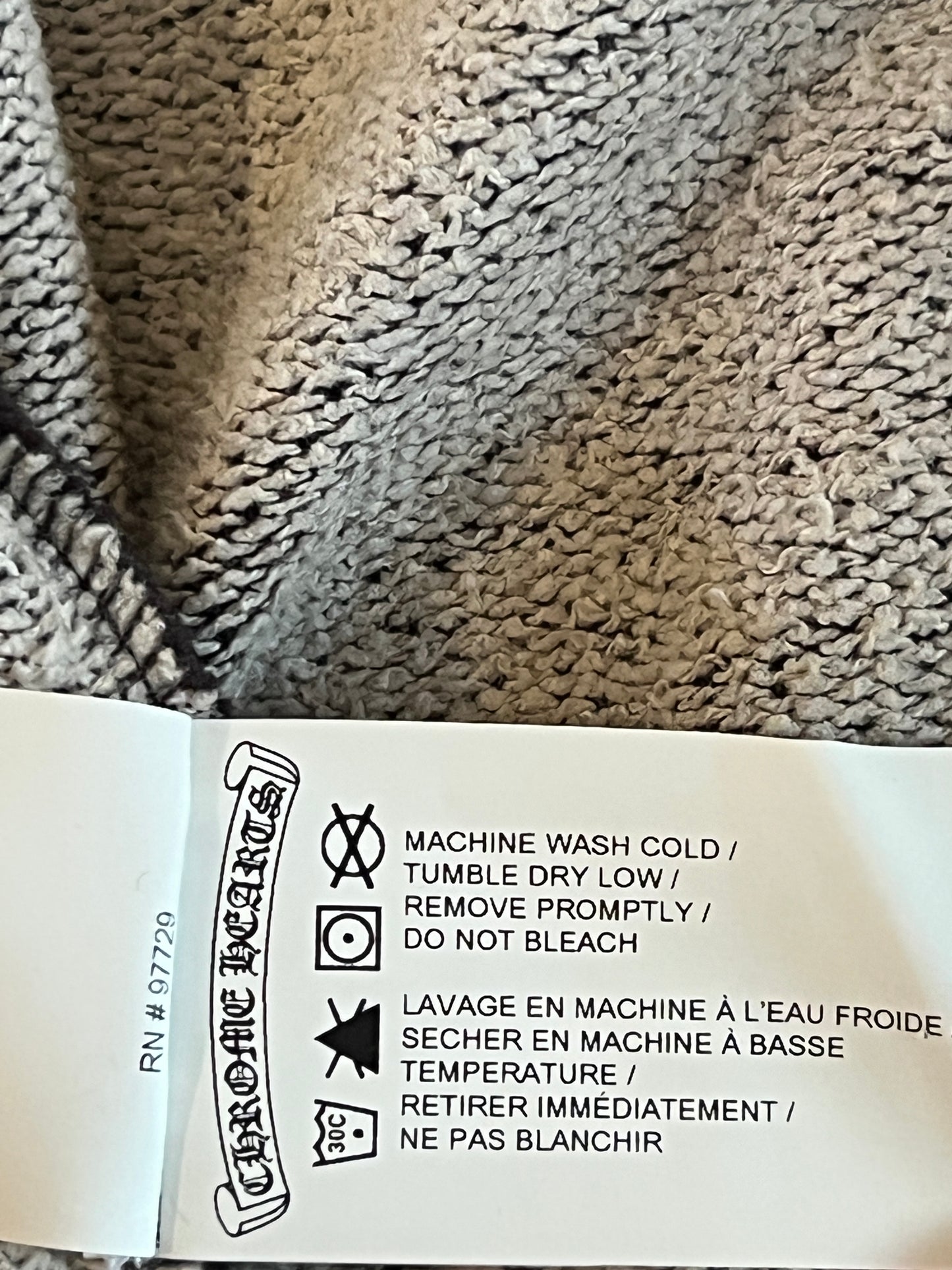 CHROME HEARTS VERTICAL LOGO HOODIE