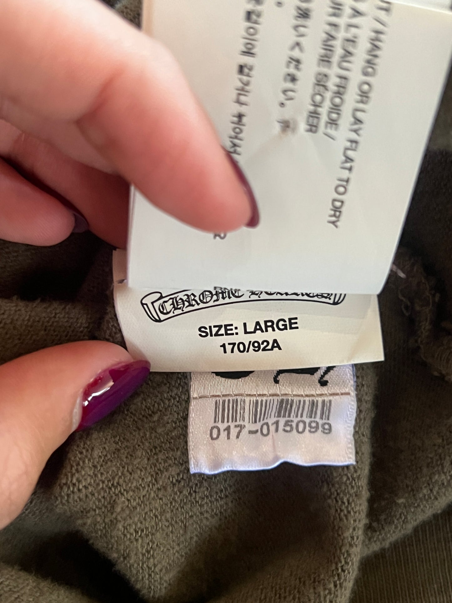 CHROME HEARTS CEMETERY CROSS CREWNECK