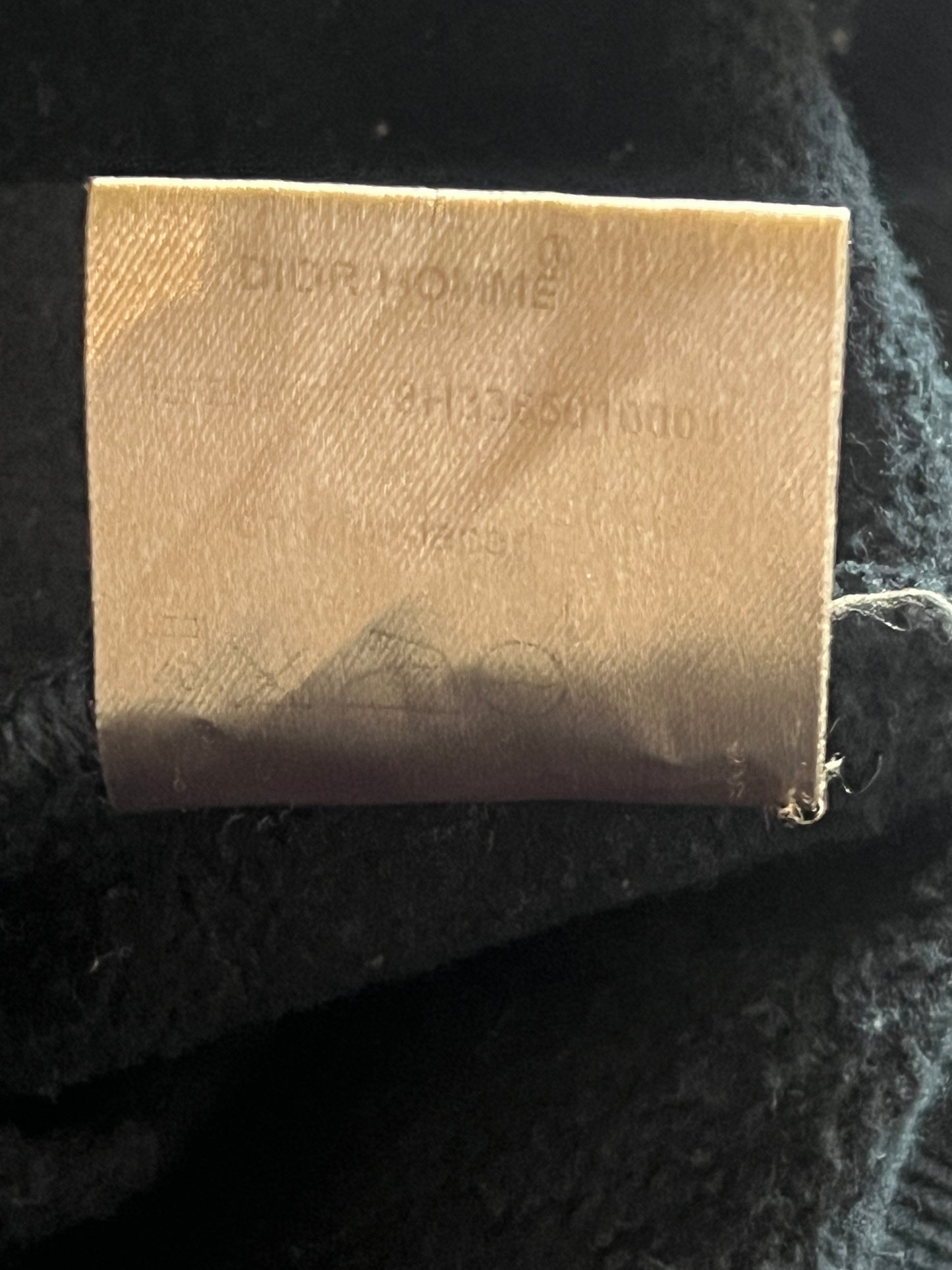 DIOR HOMME FW2008 NAVY SNAP BUTTON HOODIE