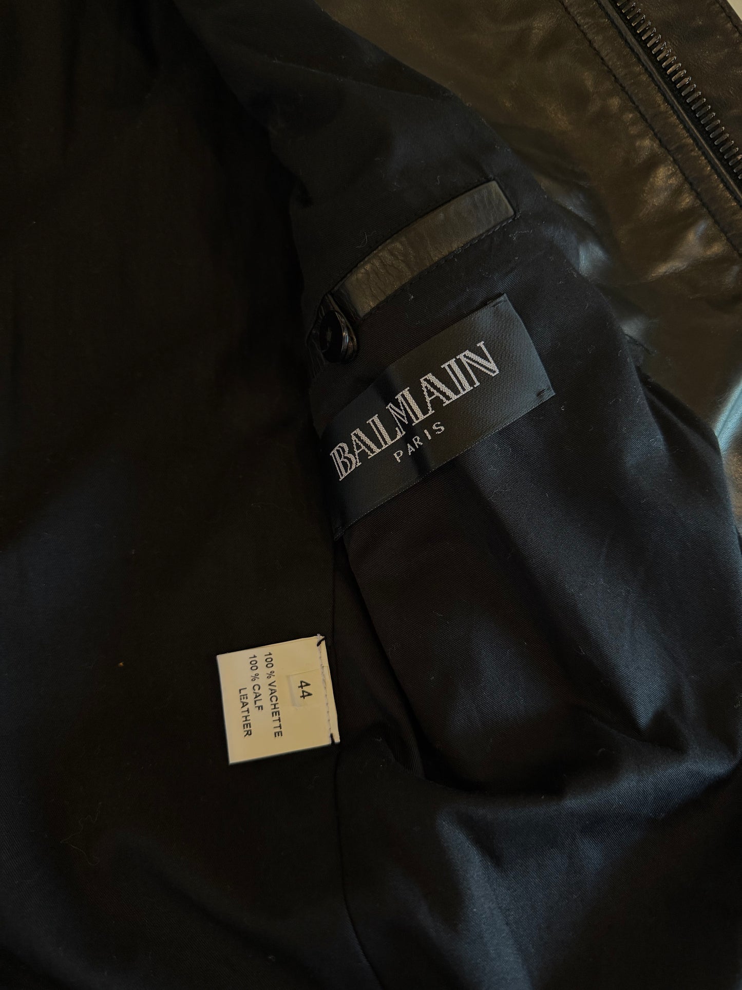 BALMAIN SS2011 LEATHER MOTARDO JACKET