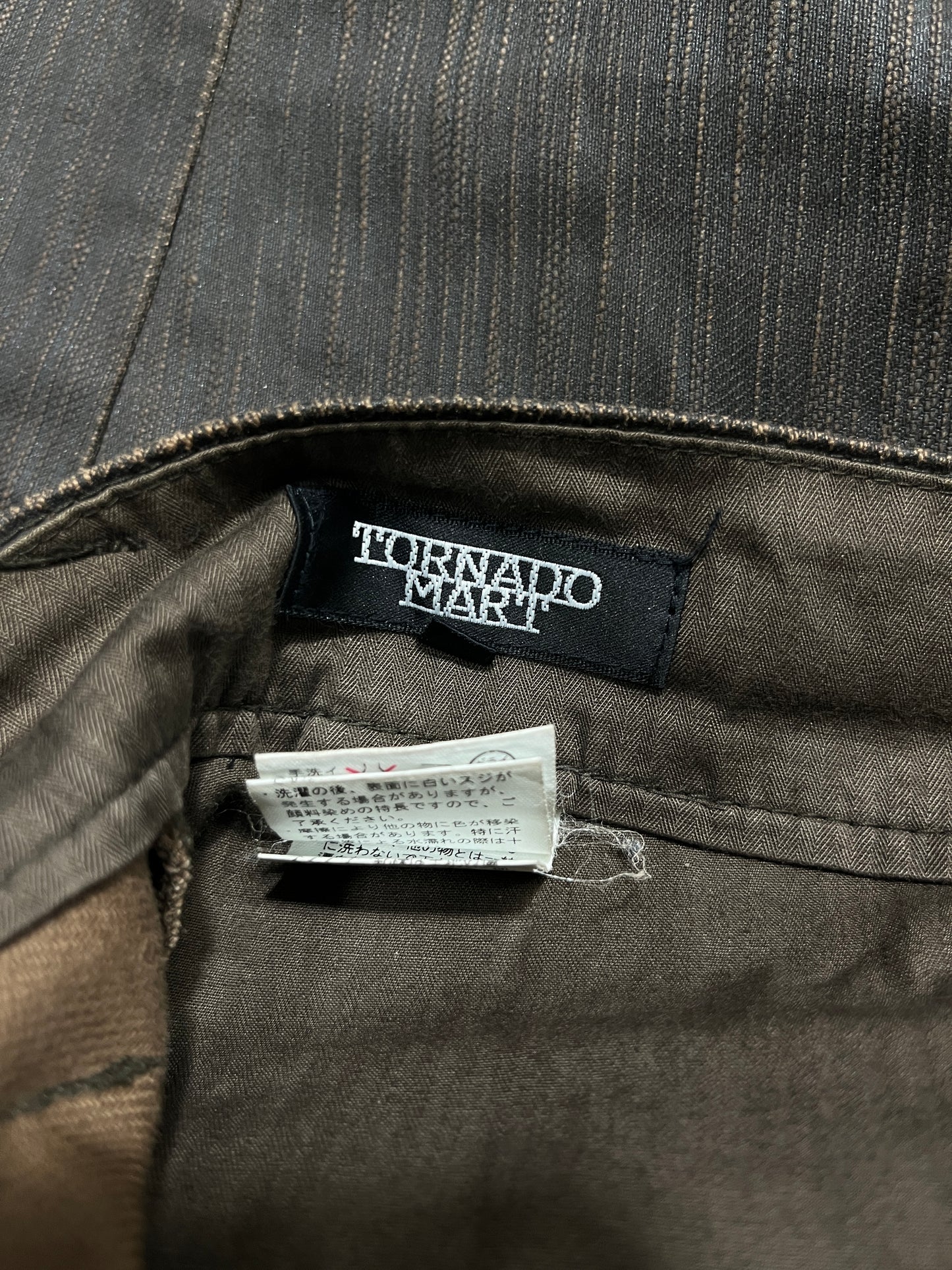 TORNADO MART WAXED "TREE BARK" DENIM