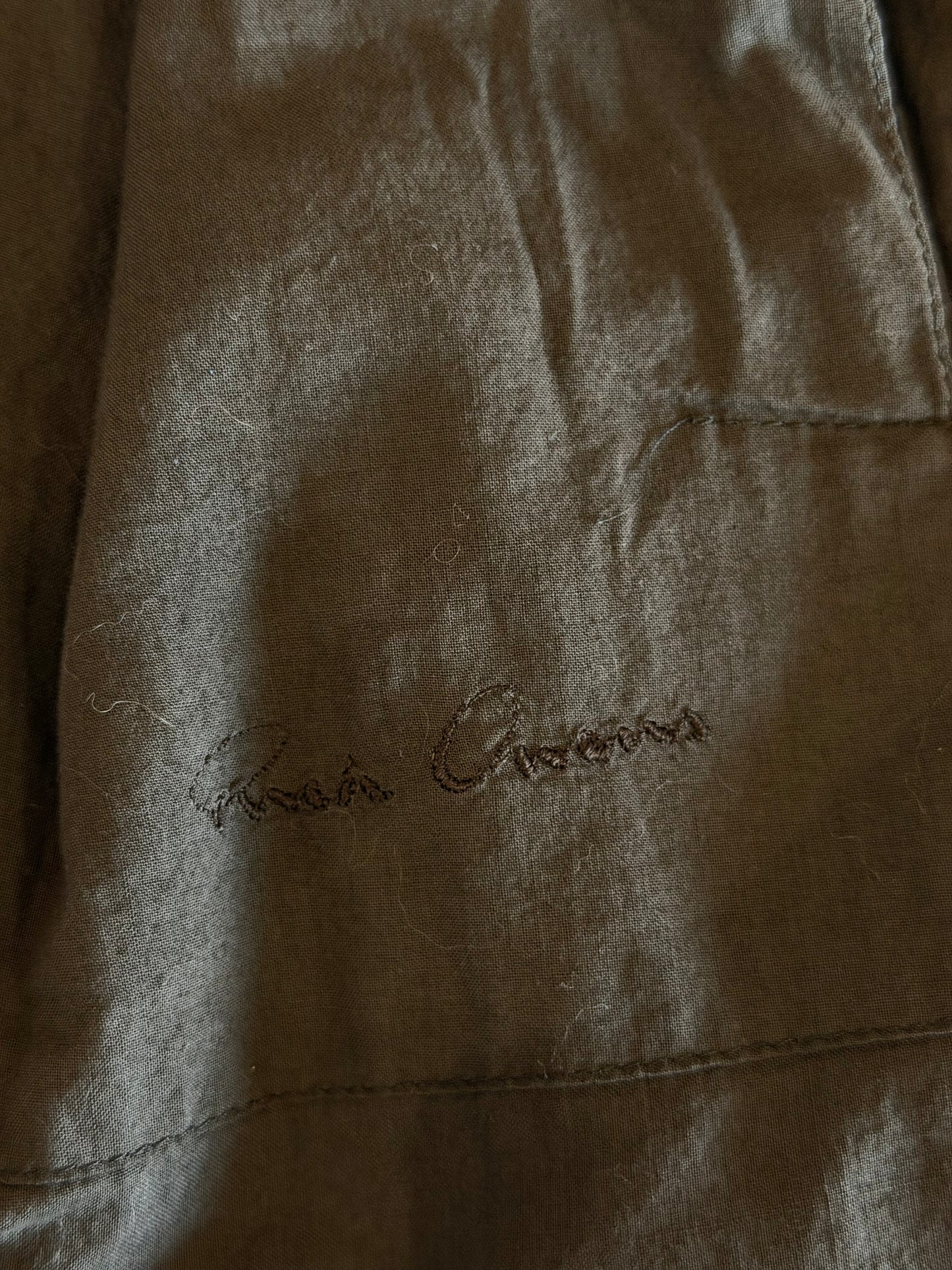 RICK OWENS SS2008 'CREATCH' STUDDED BLISTERED LAMB INTARSIA