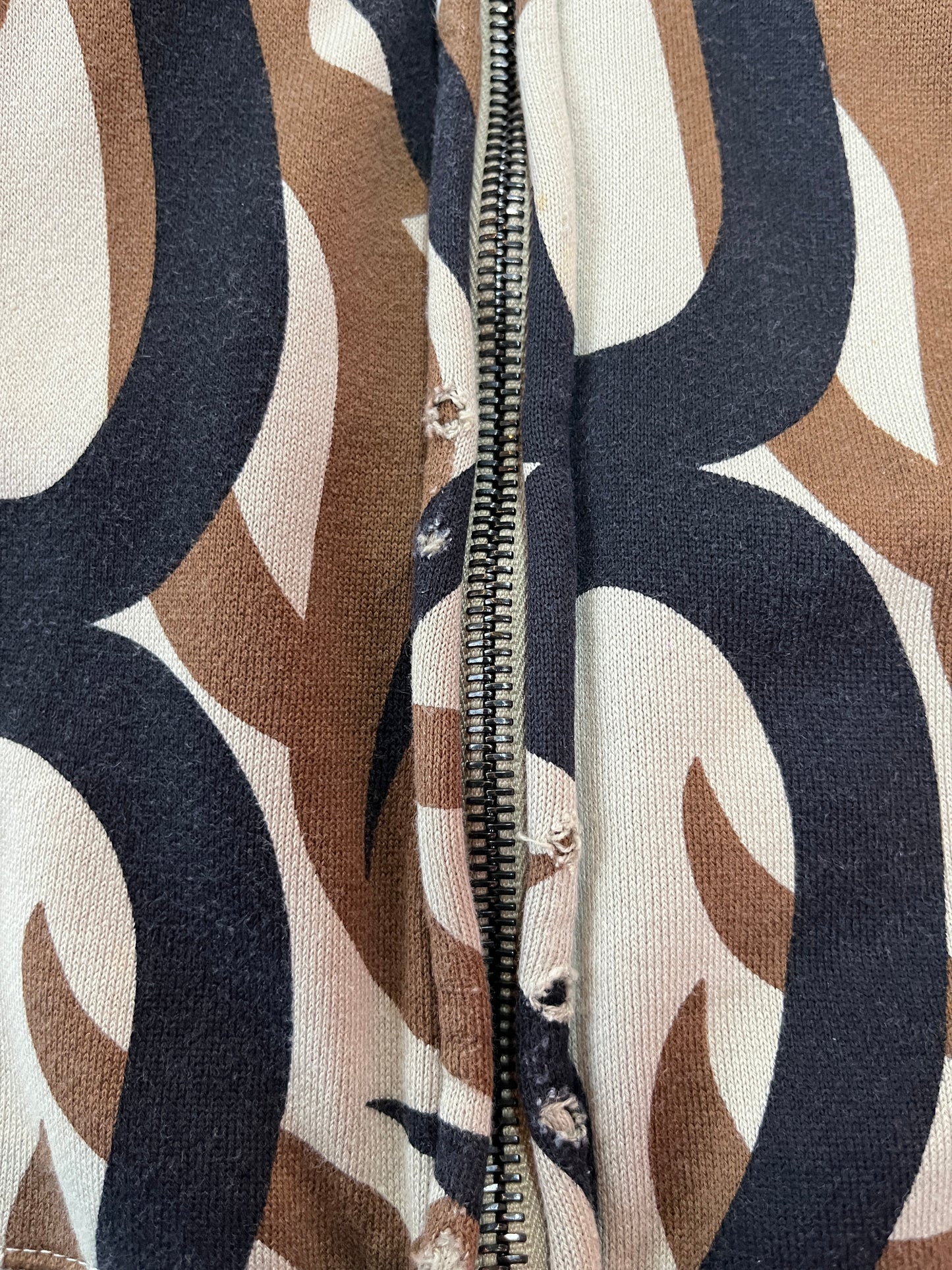 NUMBER (N)INE AW2004 “GIVE PEACE A CHANCE” TRIBAL HEART ZIP UP HOODIE