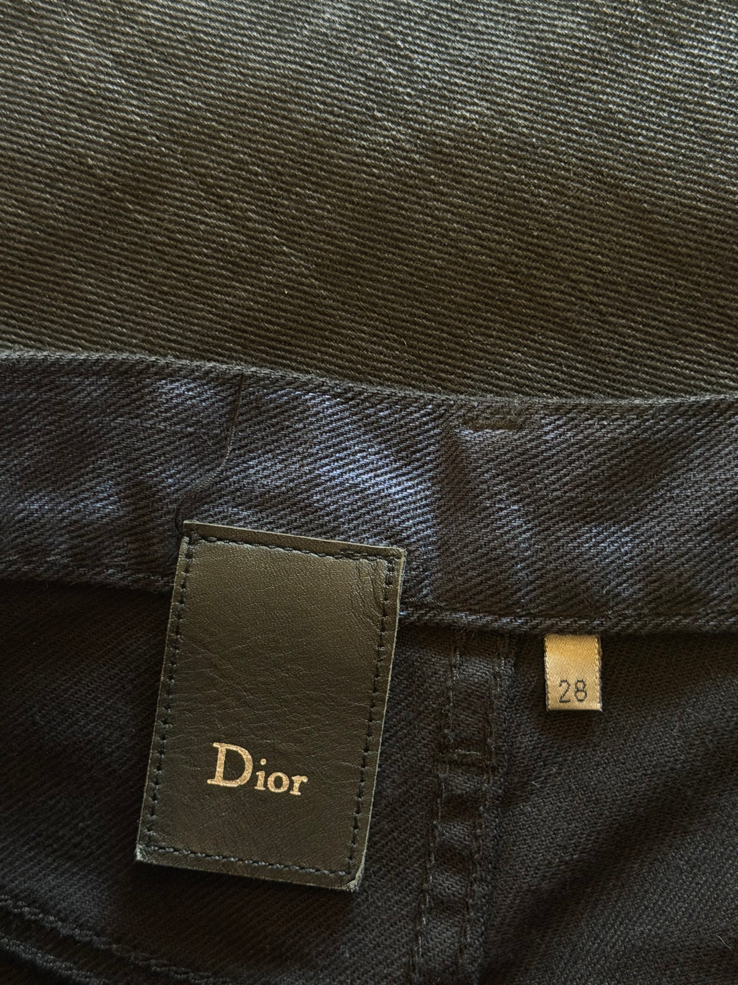 DIOR HOMME FW2012 WAXED DENIM