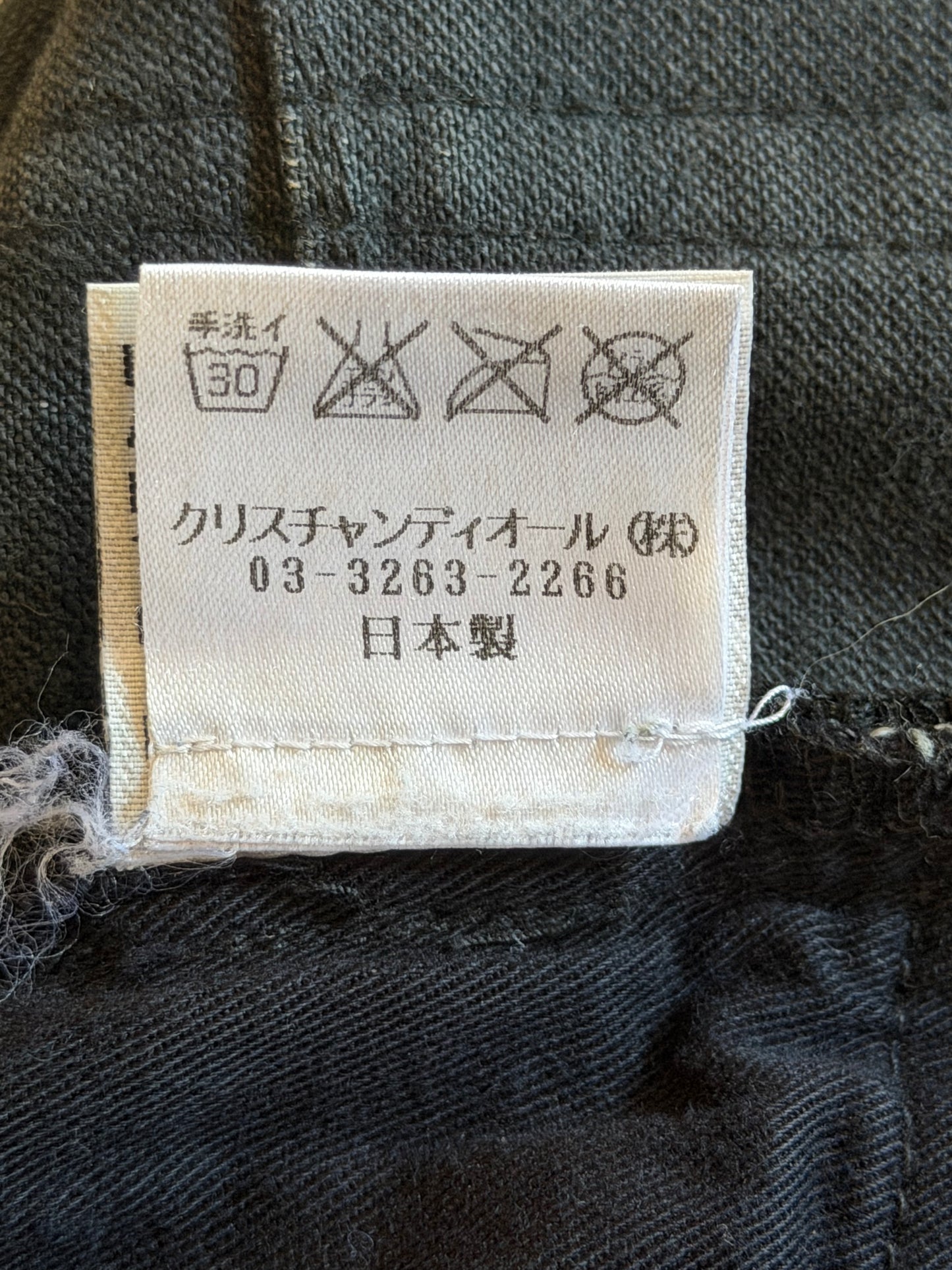 DIOR HOMME SS2007 "WE LOOK GOOD TOGETHER" BLACK DENIM