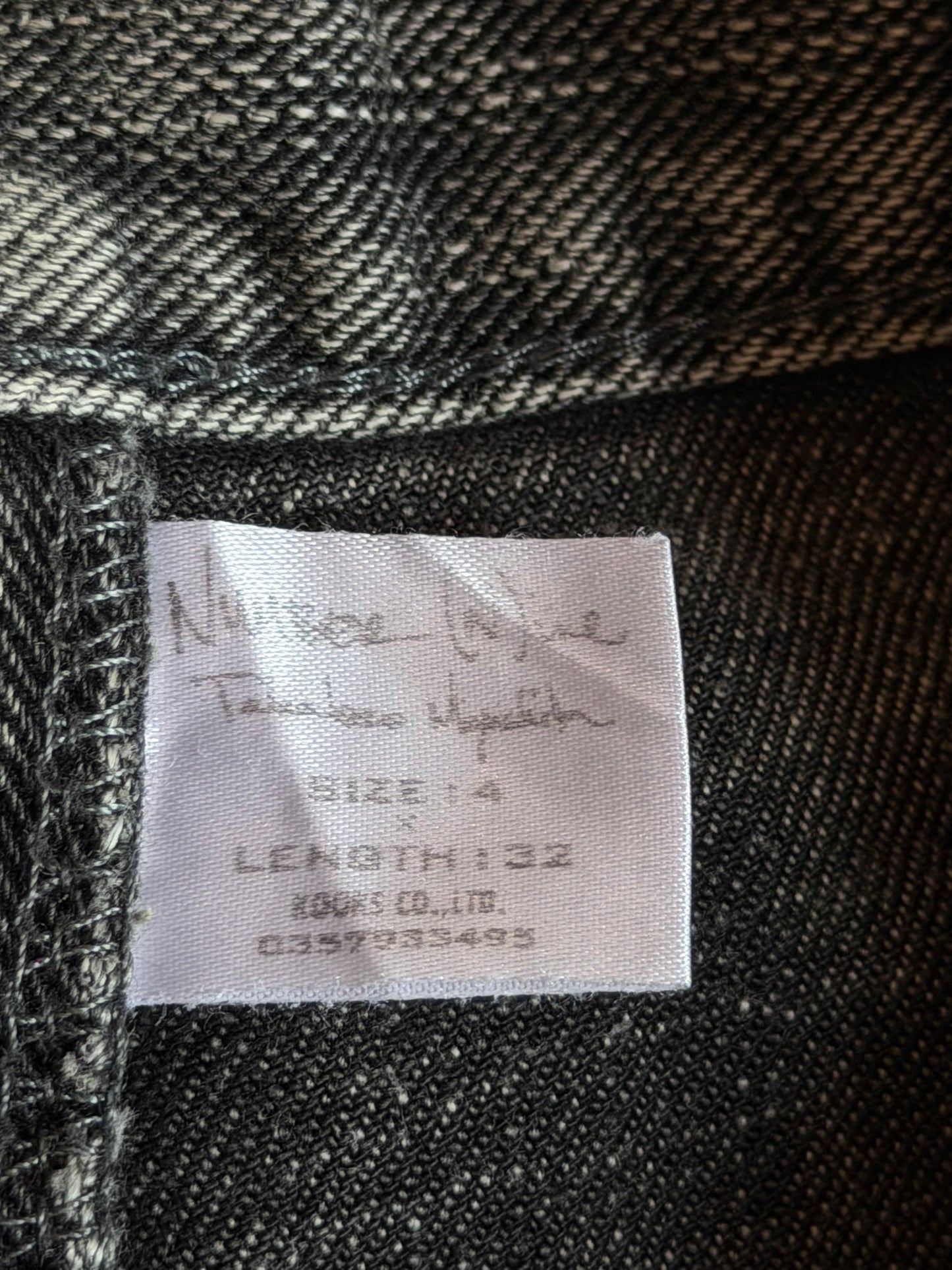 NUMBER NINE SS2004 " DREAM BABY DREAM" DOUBLE POCKET PAIN DENIM