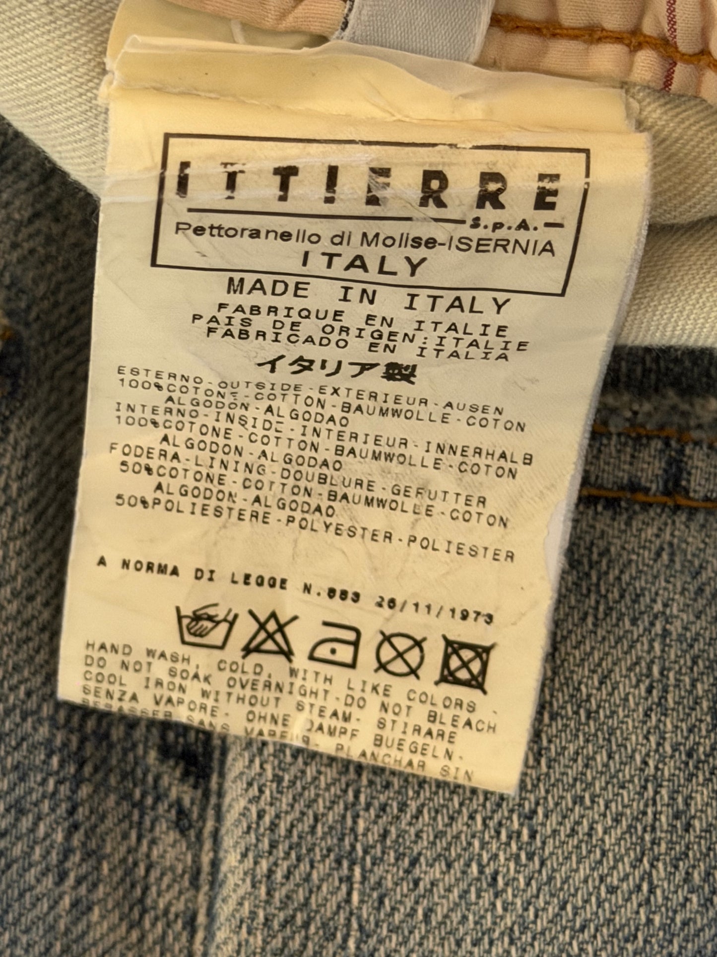 DOLCE GABANNA CRASH LIGHT WASH DENIM