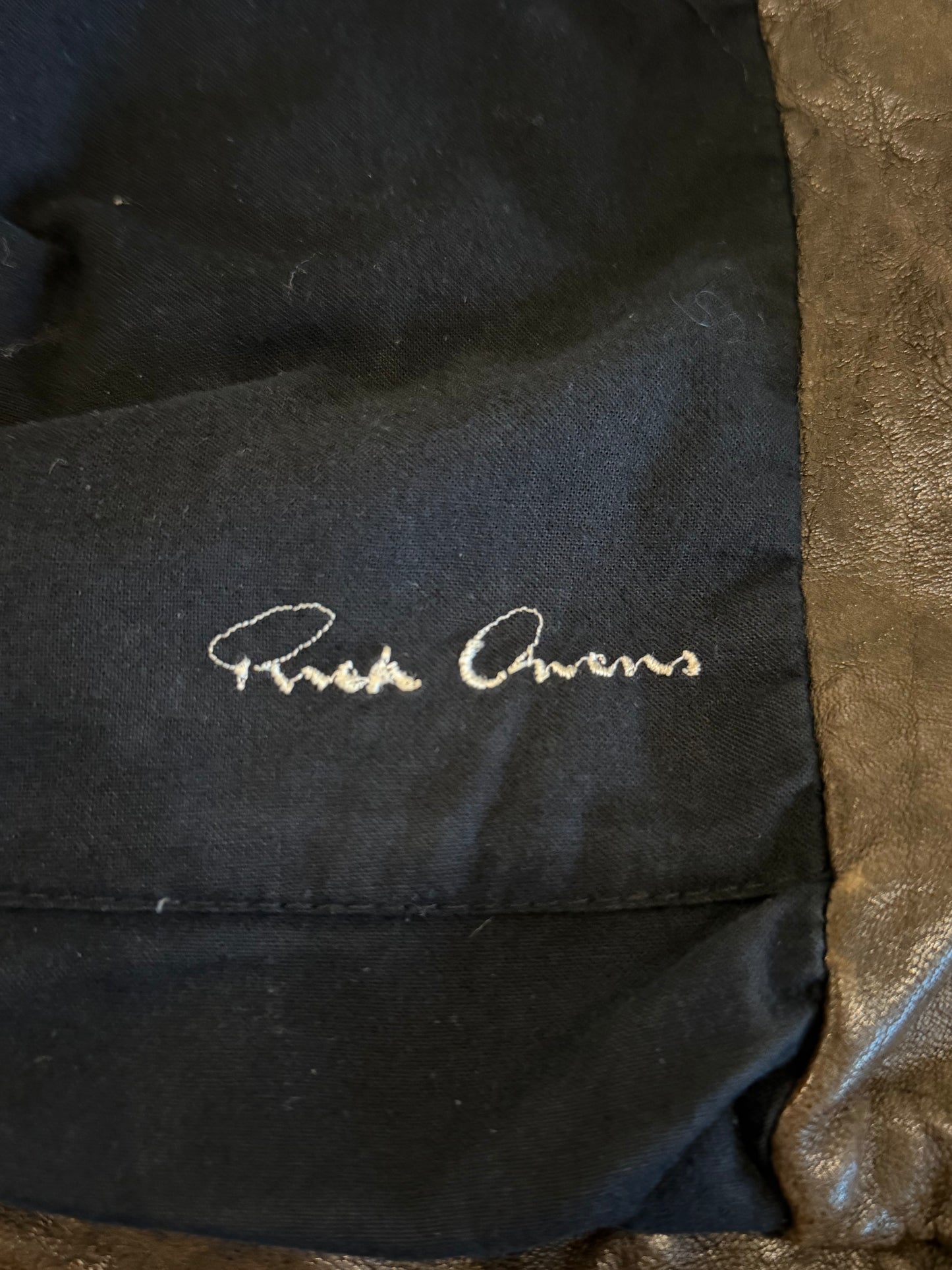 RICK OWENS SS2008 "CREATCH" HAMMERED LAMB INTARSIA JACKET