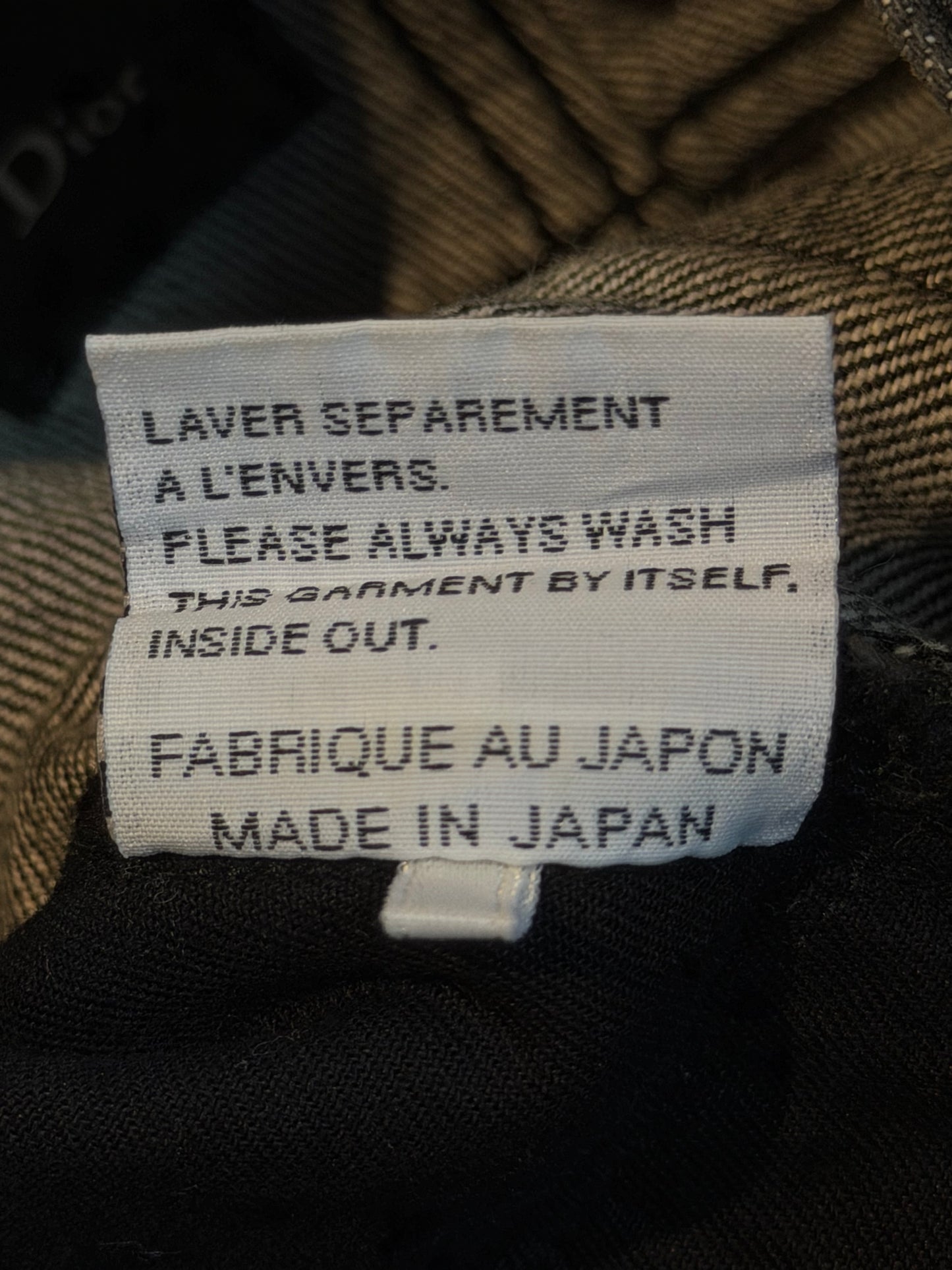 DIOR HOMME AW2008 BATIK SPIDERWEB DENIM