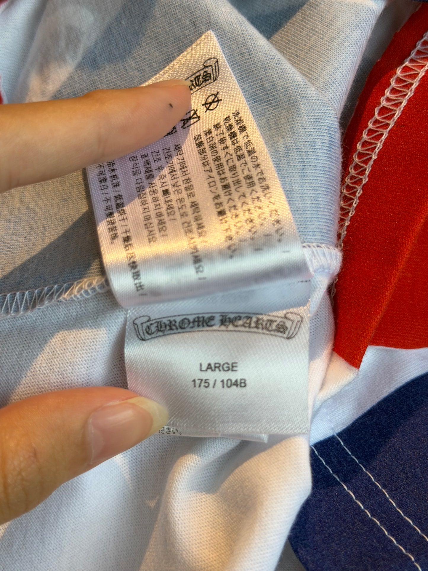 CHROME HEARTS UNION JACK LOGO TEE