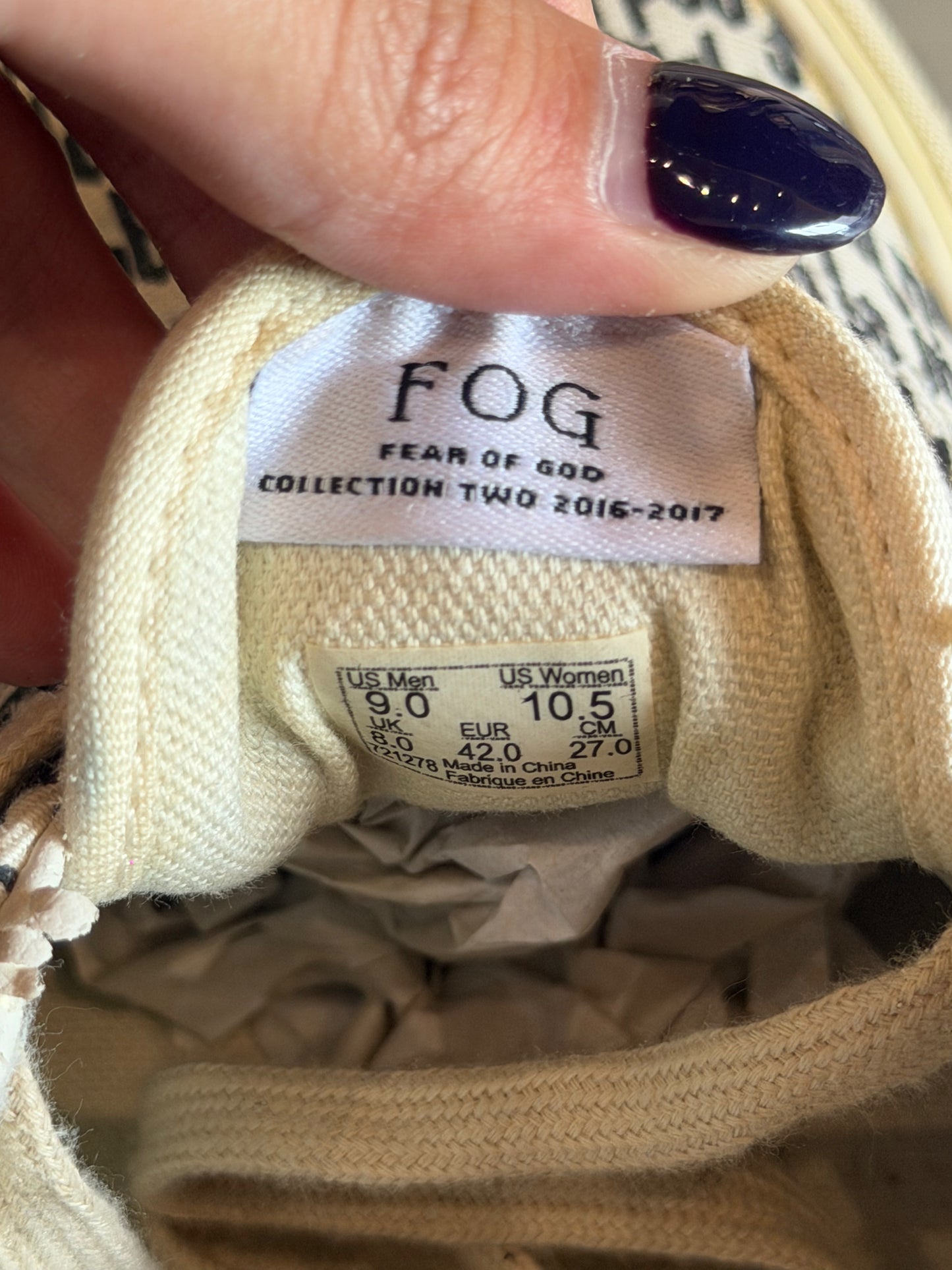 FEAR OF GOD X VANS ERA 95 LOW TOPS