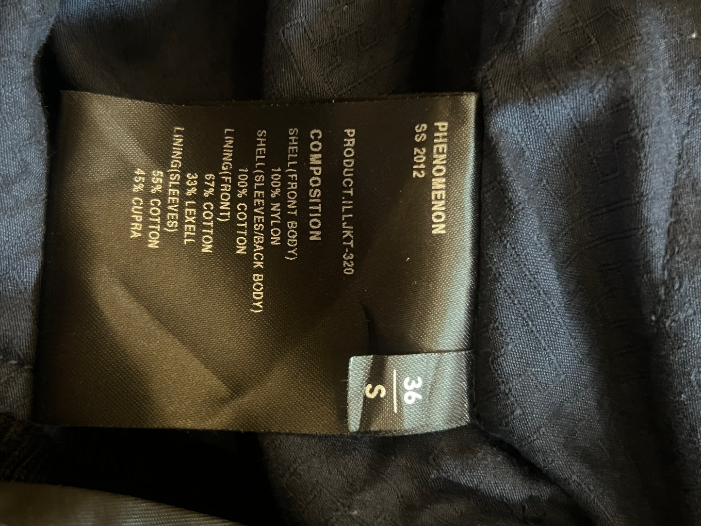 PHENOMENOM SS2012 STRIPED MA-1 BOMBER JACKET