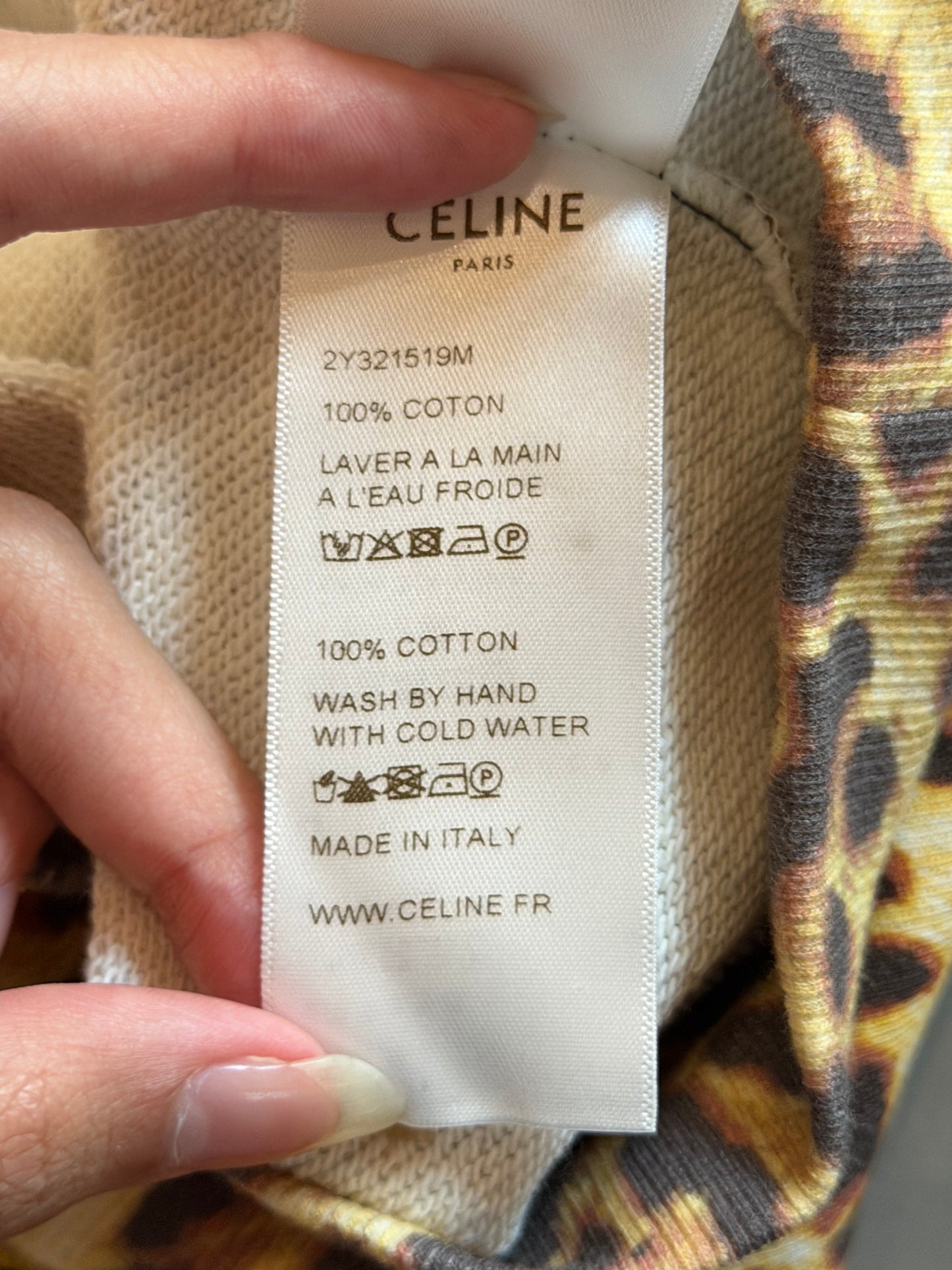 CELINE SS2021 LEOPARD PRINT HOODIE