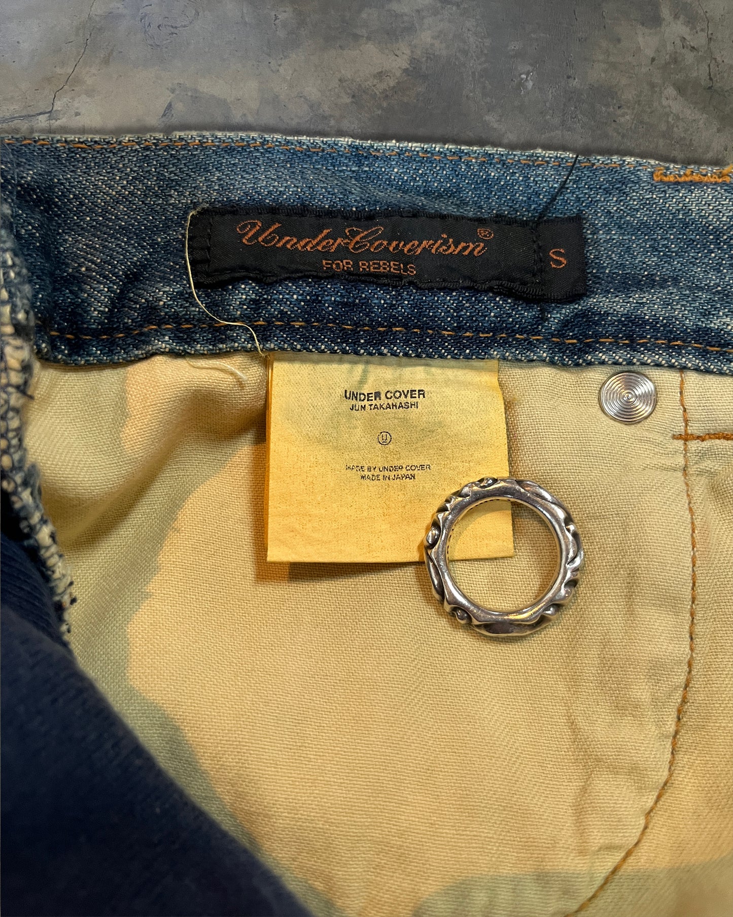 UNDERCOVER AW2002 "WITCHES CELL DIVISION" IMMADTOO HYBRID DENIM