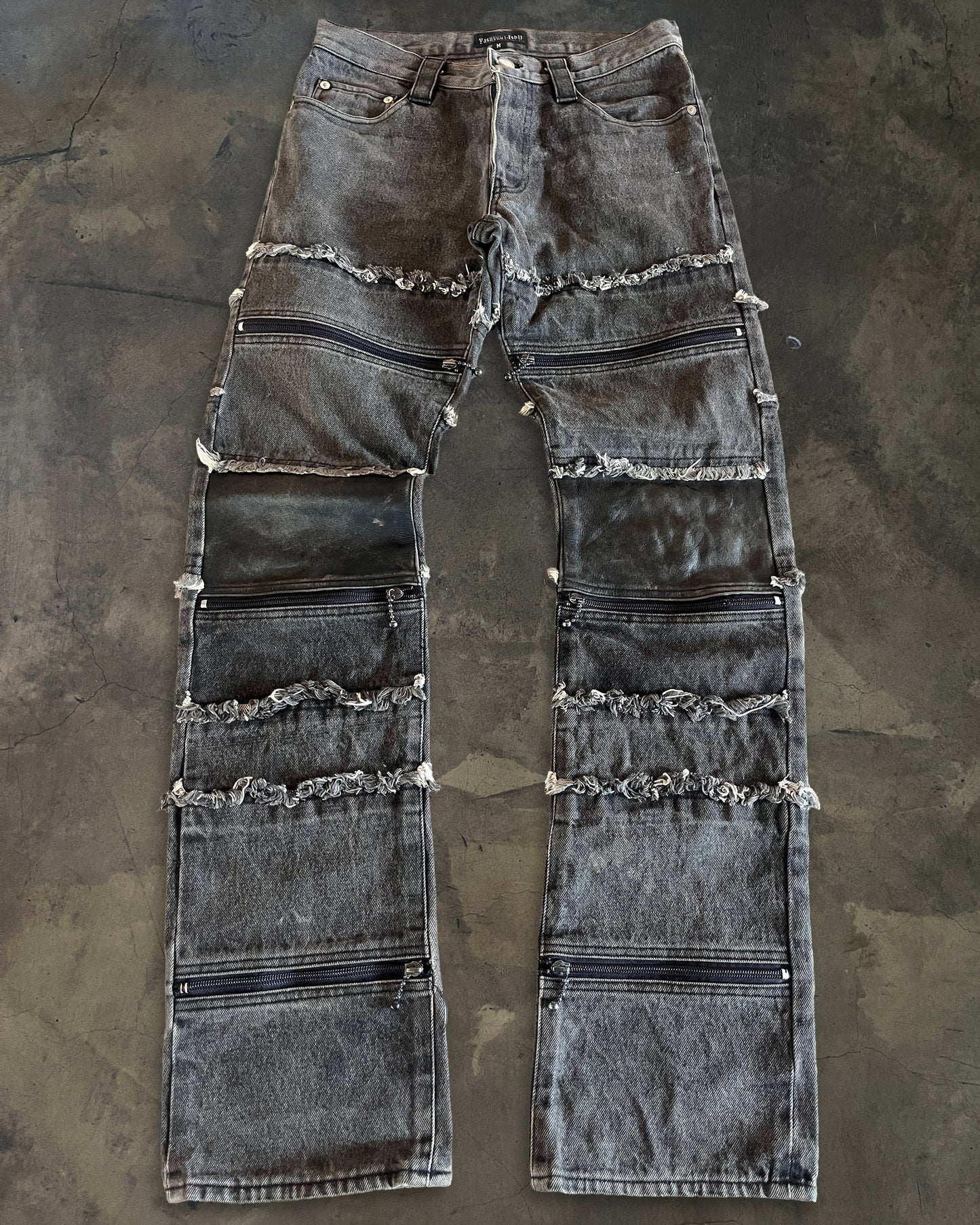 YASUYUKI ISHII LEATHER PATCH HAGI DENIM