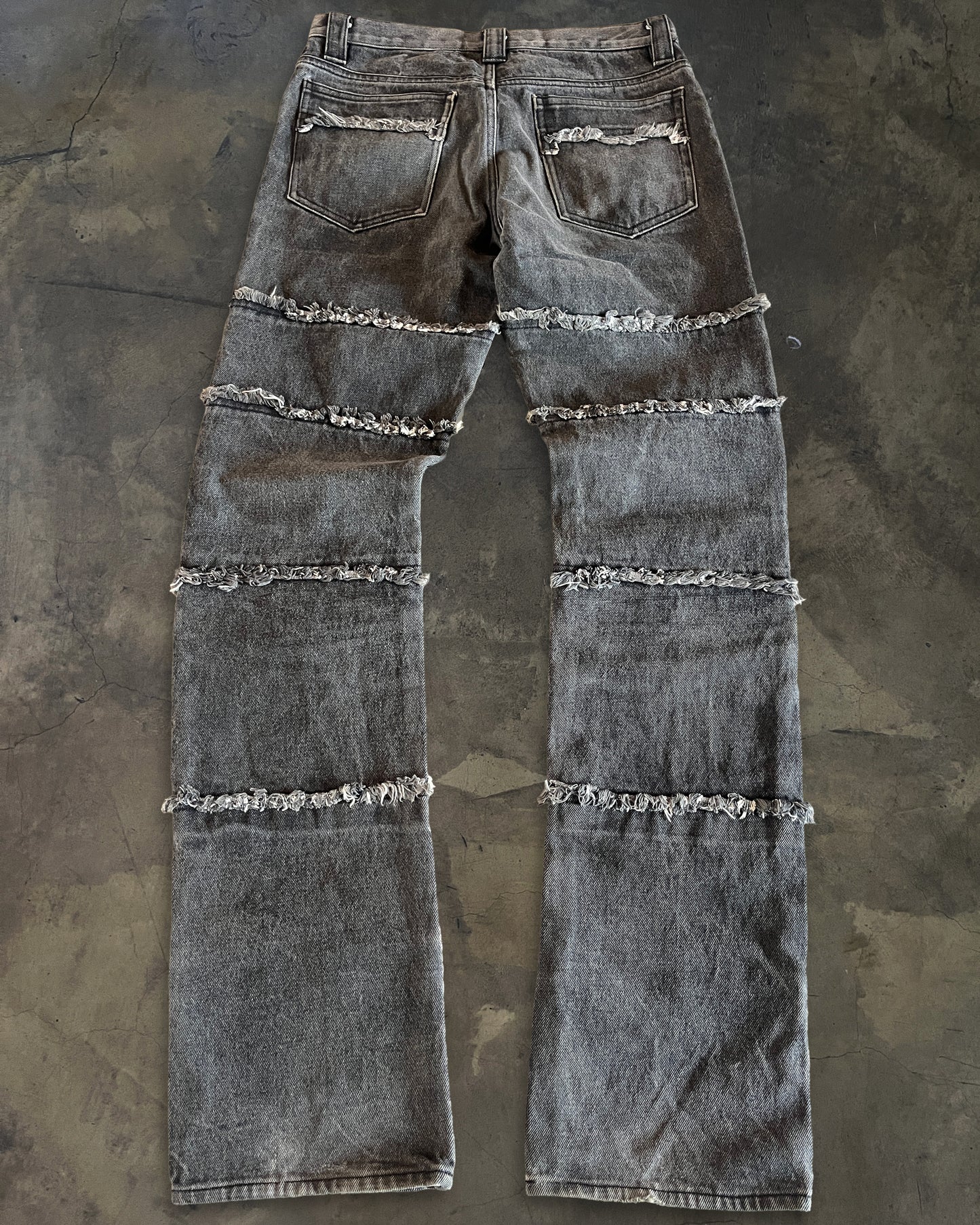 YASUYUKI ISHII LEATHER PATCH HAGI DENIM