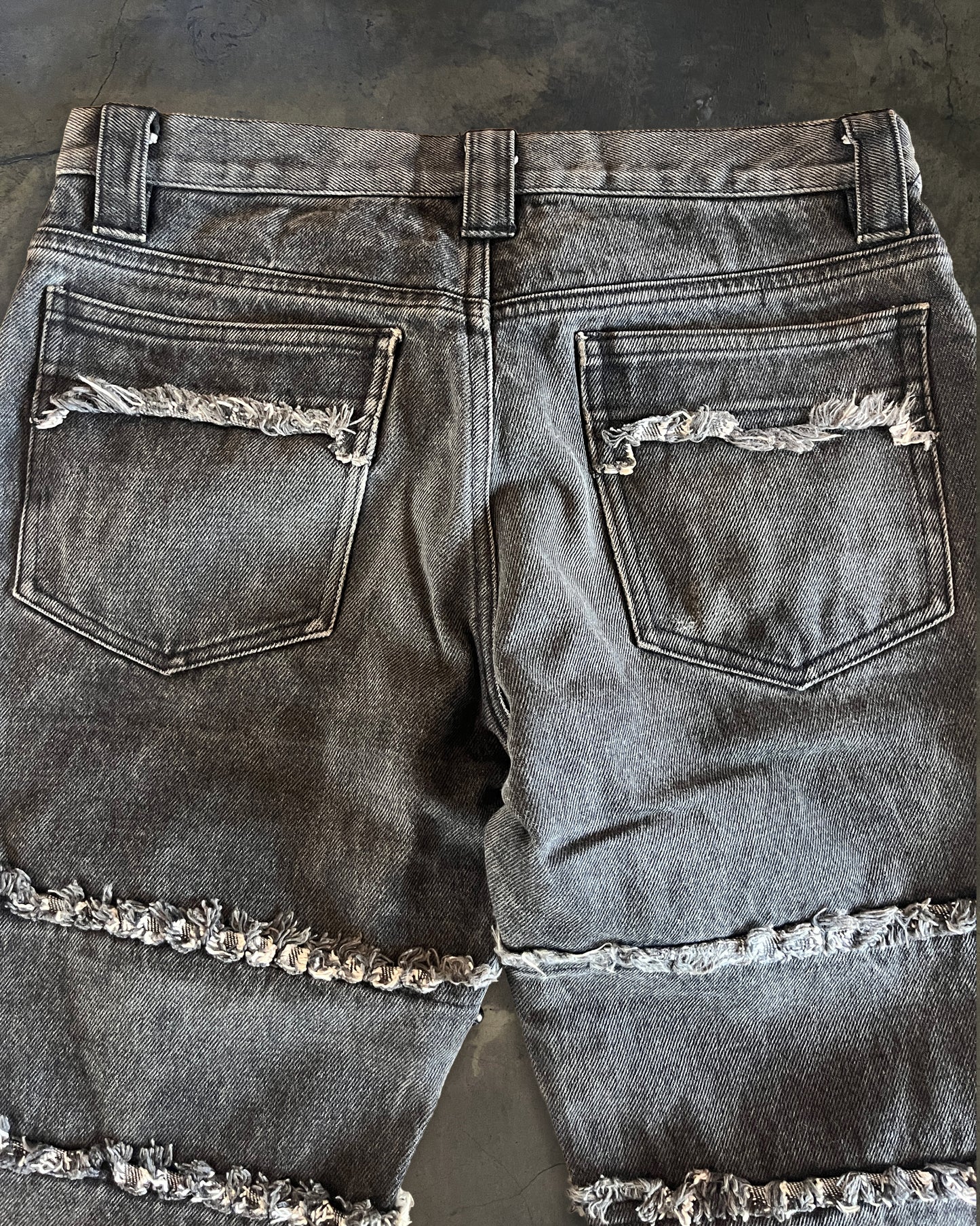 YASUYUKI ISHII LEATHER PATCH HAGI DENIM