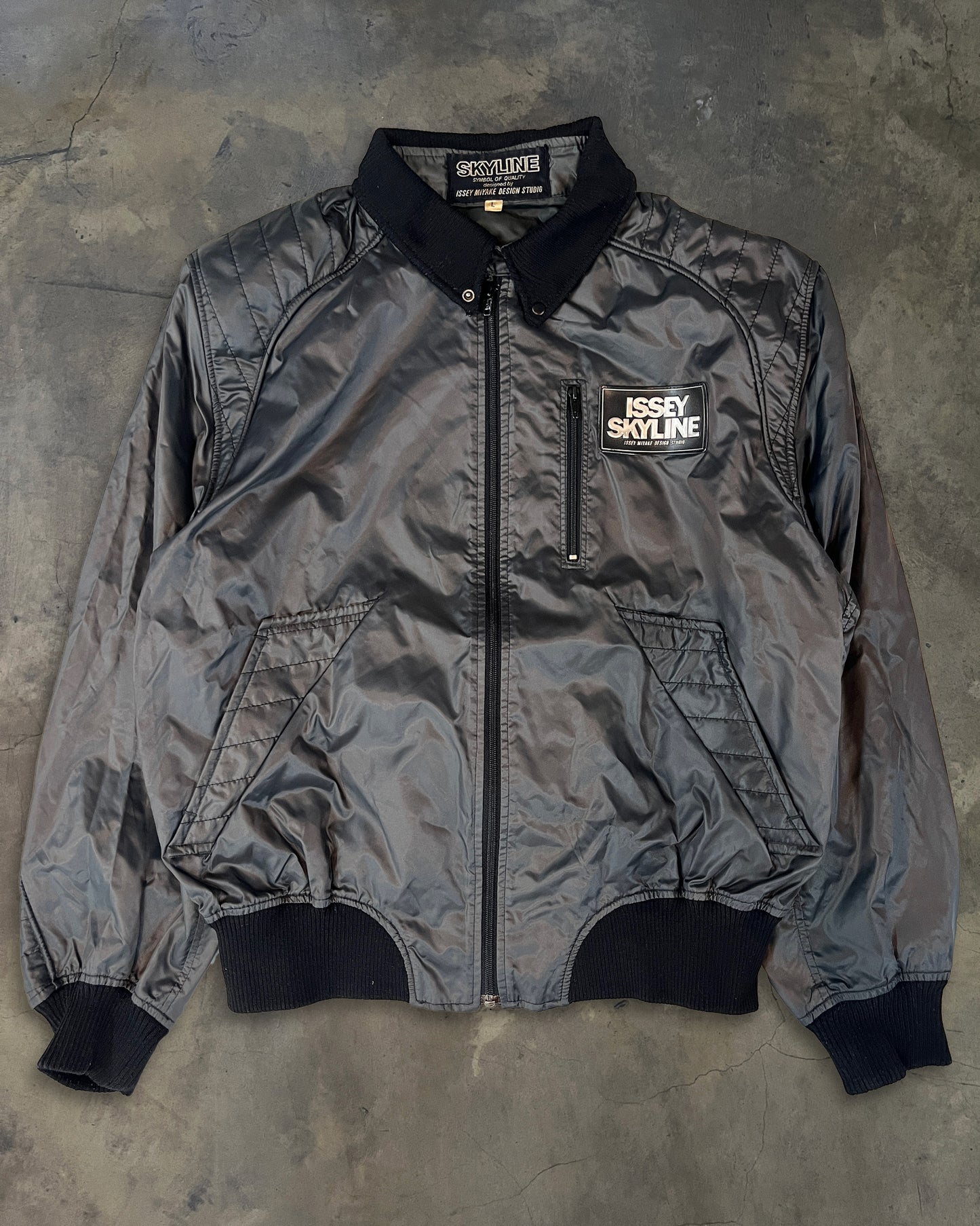80's ISSEY MIYAKE X NISSAN "SKYLINE" BOMBER JACKET