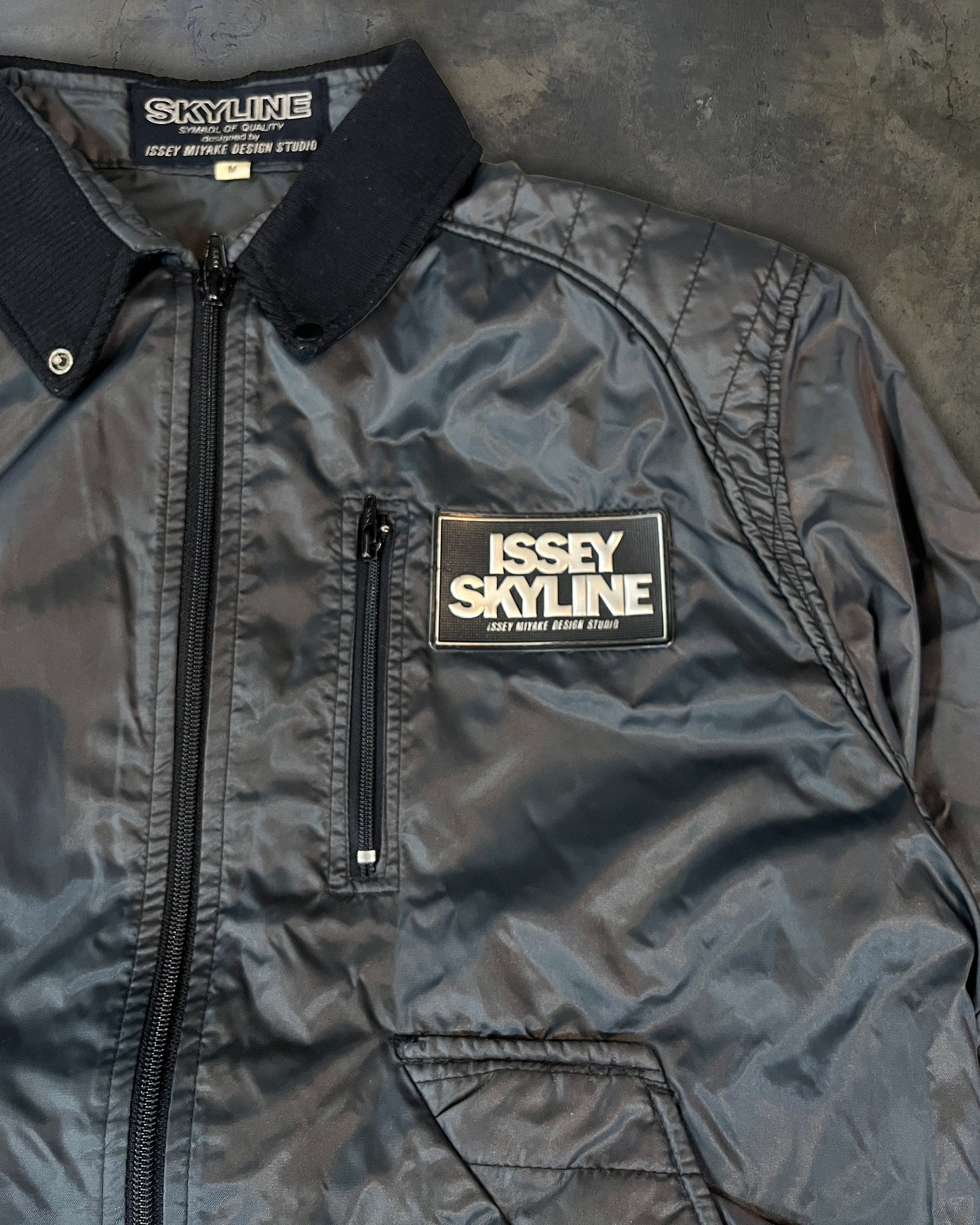 80's ISSEY MIYAKE X NISSAN "SKYLINE" BOMBER JACKET