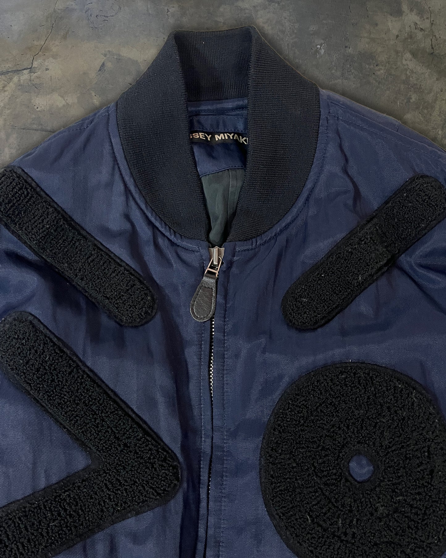 ISSEY MIYAKE SS1994 HYBRID BOMBER WITH PATCH APPLIQUE DETAILING
