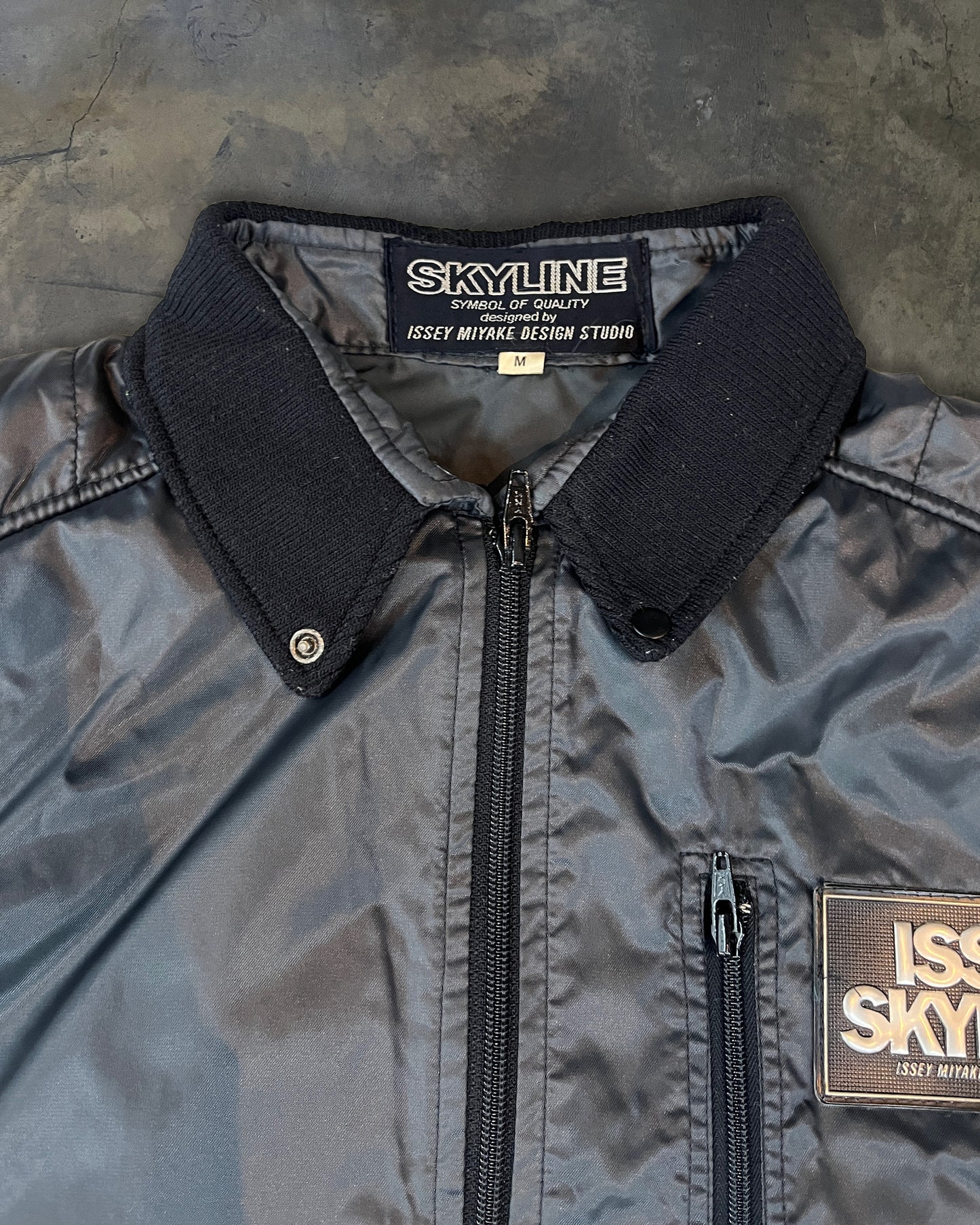 80's ISSEY MIYAKE X NISSAN "SKYLINE" BOMBER JACKET