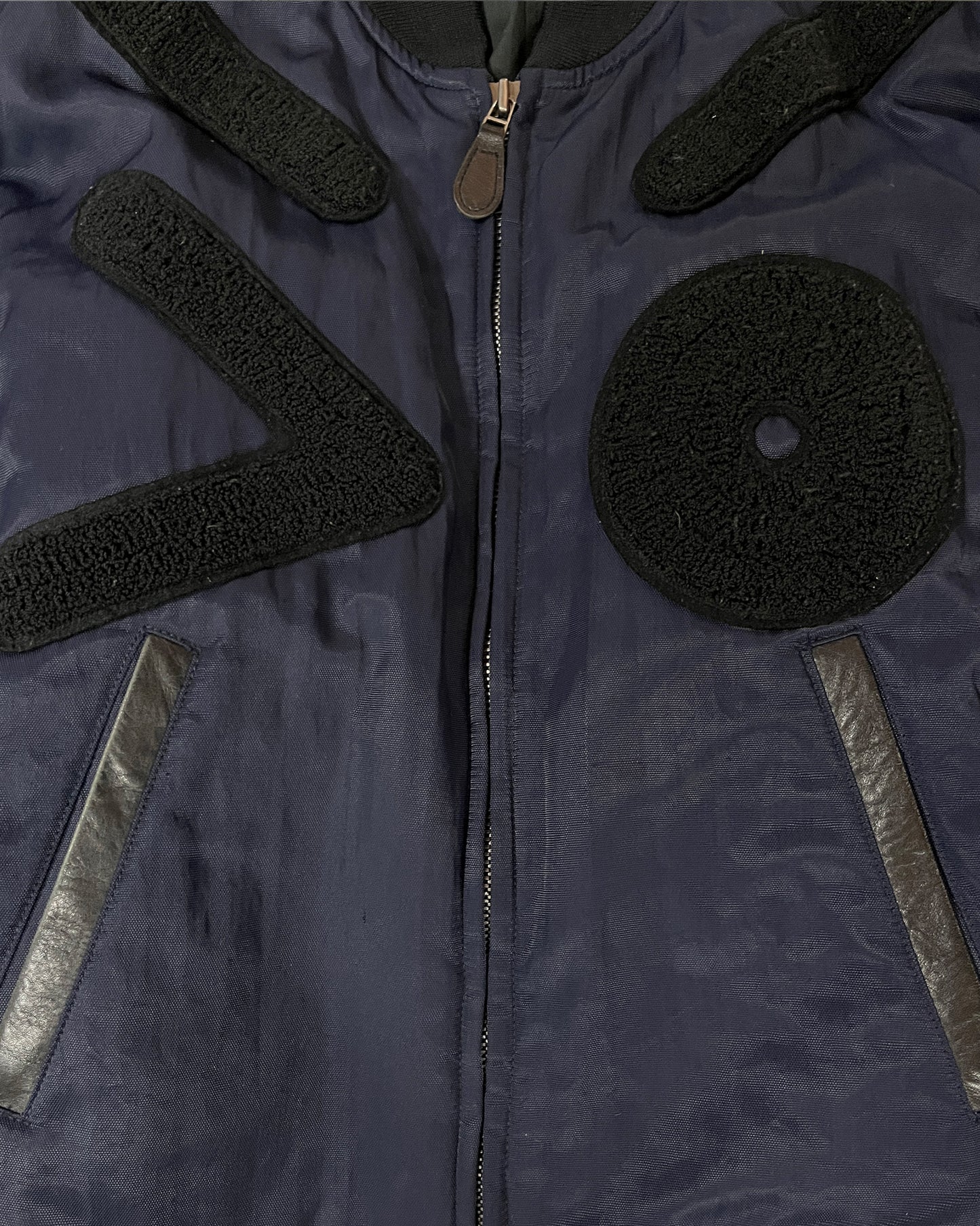 ISSEY MIYAKE SS1994 HYBRID BOMBER WITH PATCH APPLIQUE DETAILING