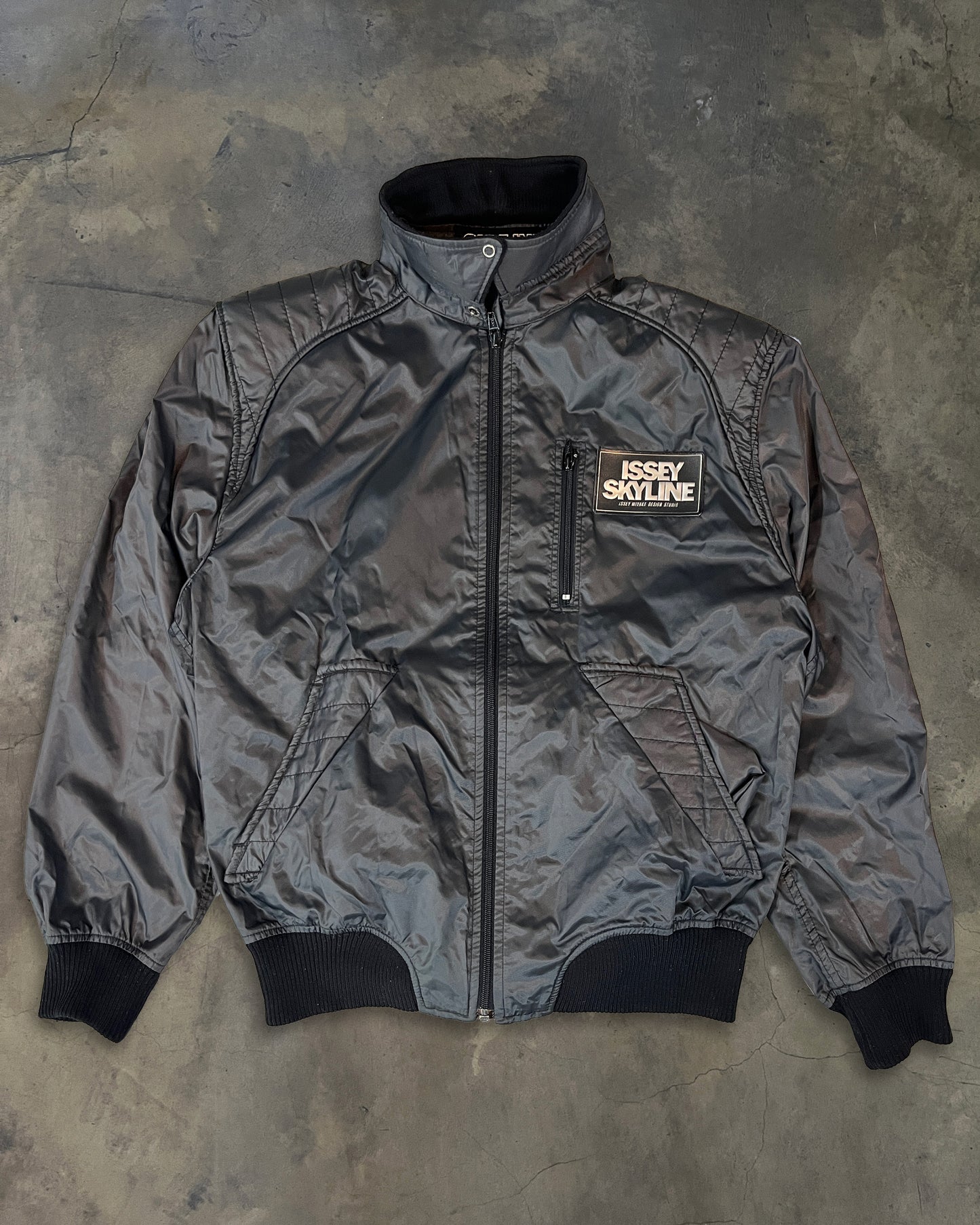 80's ISSEY MIYAKE X NISSAN "SKYLINE" BOMBER JACKET