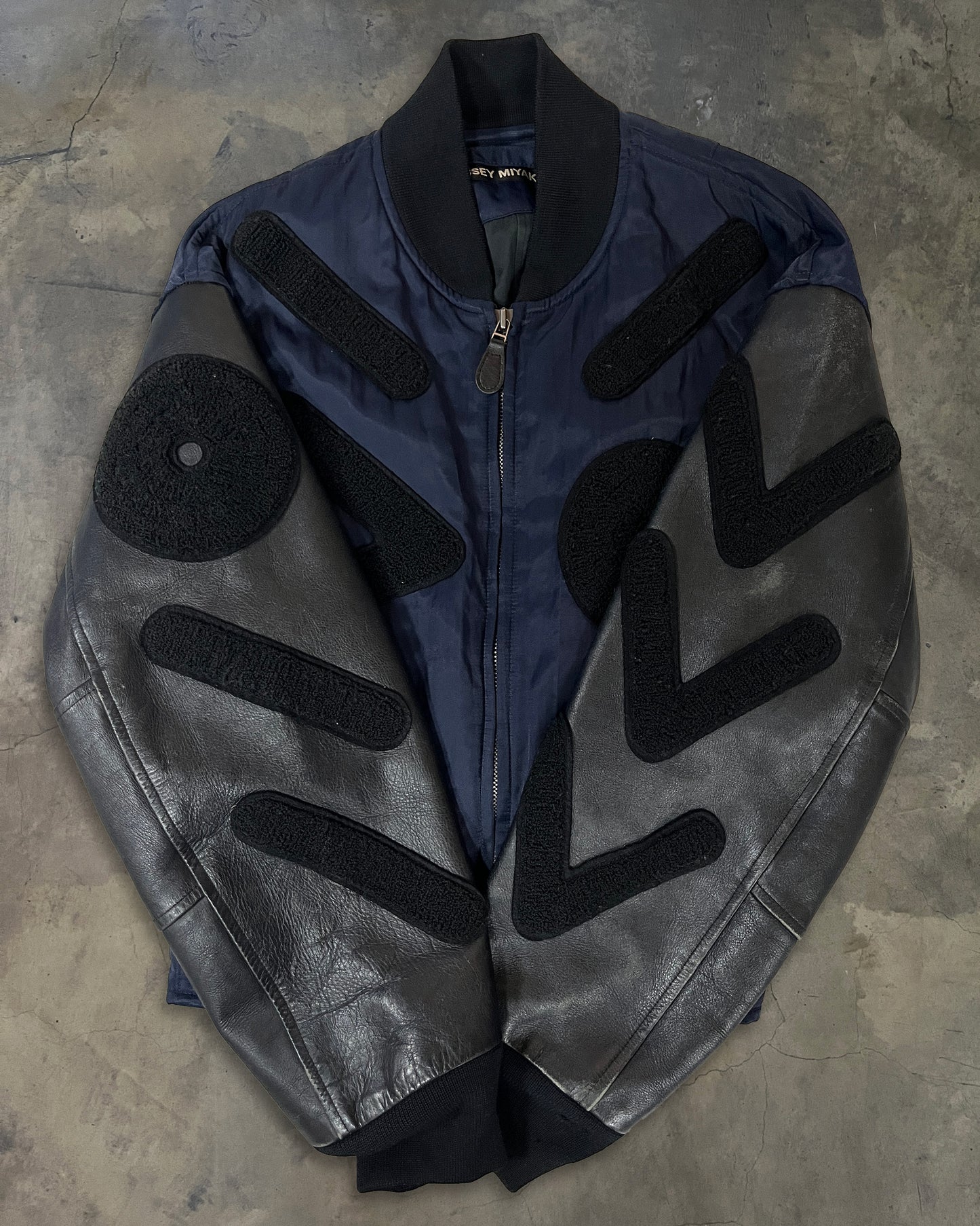 ISSEY MIYAKE SS1994 HYBRID BOMBER WITH PATCH APPLIQUE DETAILING