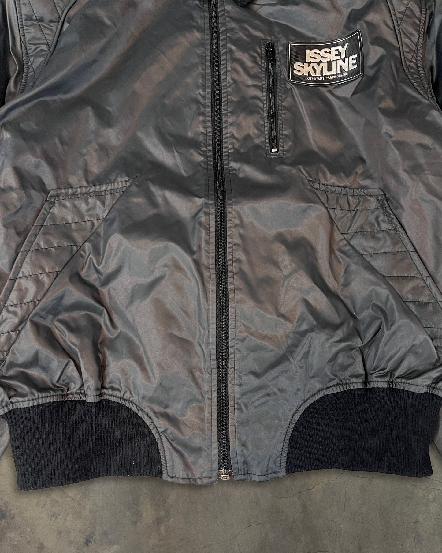 80's ISSEY MIYAKE X NISSAN "SKYLINE" BOMBER JACKET