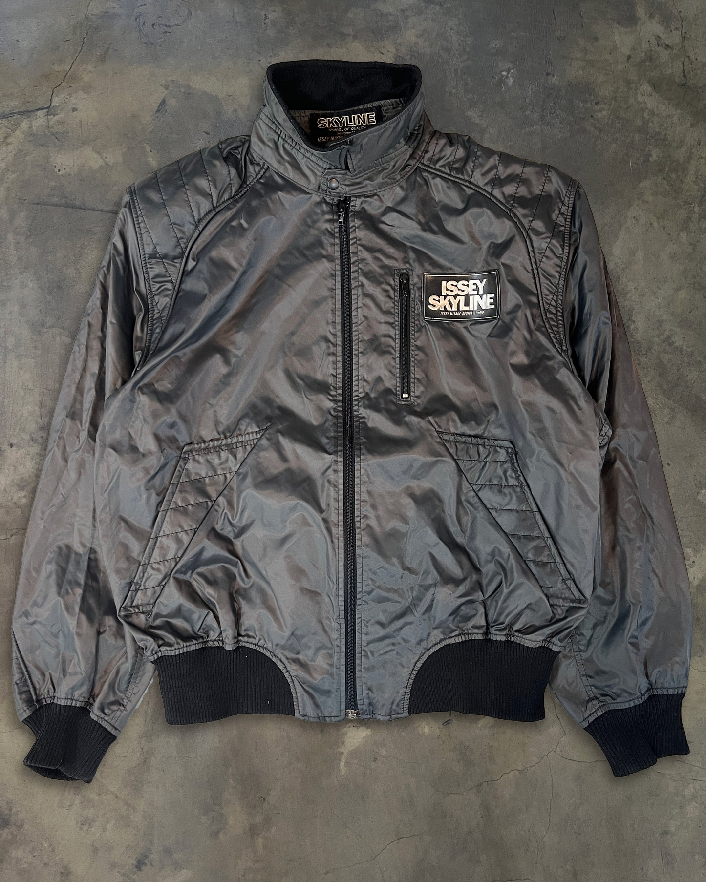 80's ISSEY MIYAKE X NISSAN "SKYLINE" BOMBER JACKET