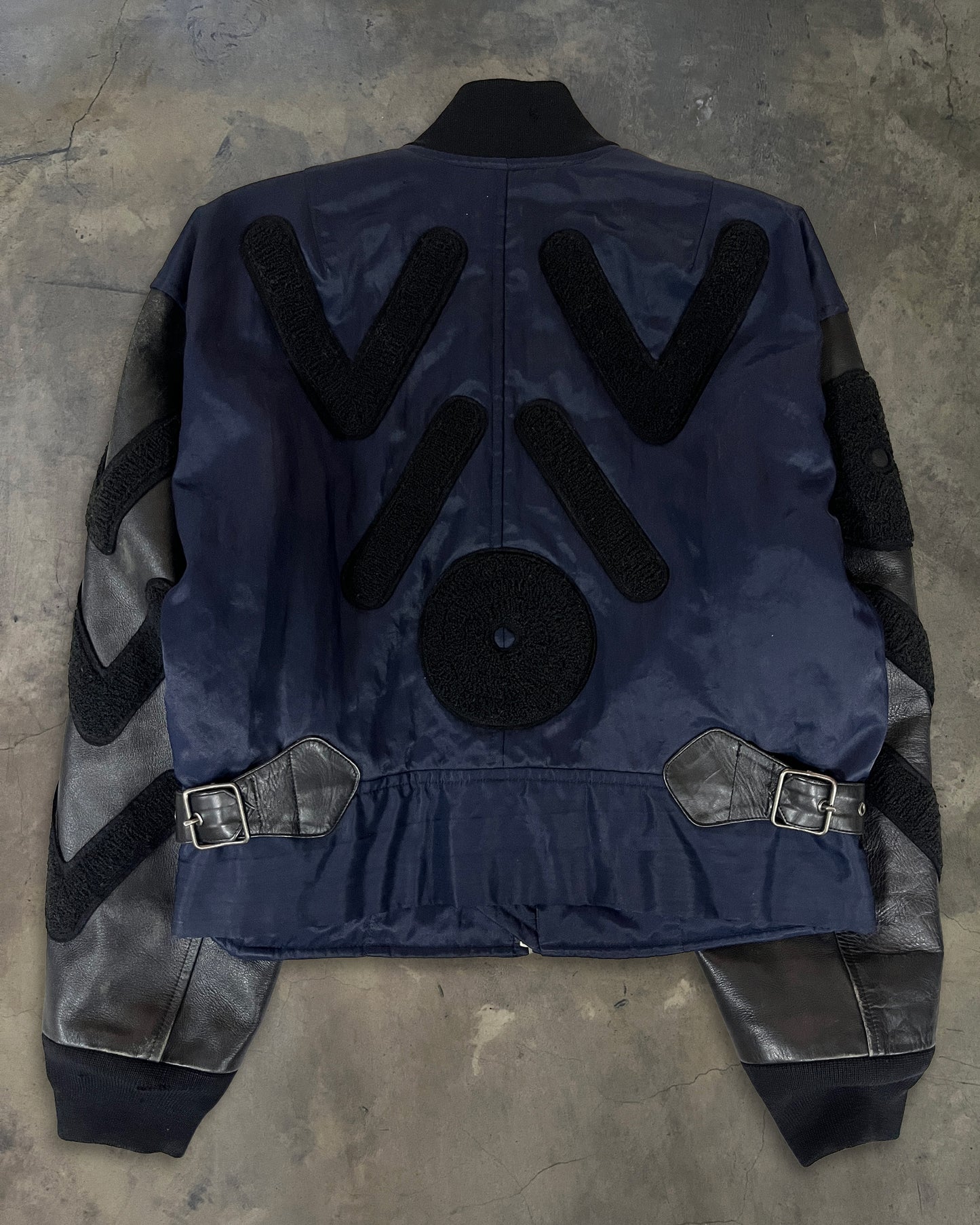 ISSEY MIYAKE SS1994 HYBRID BOMBER WITH PATCH APPLIQUE DETAILING
