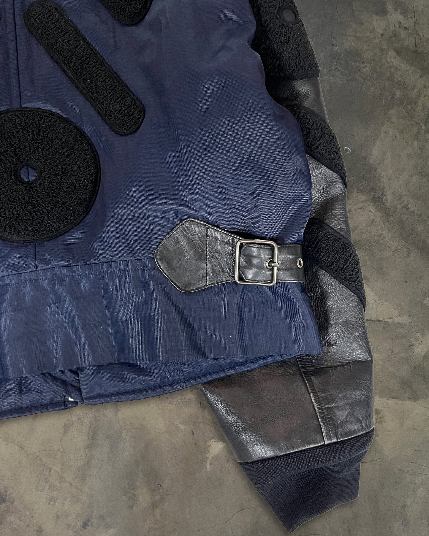 ISSEY MIYAKE SS1994 HYBRID BOMBER WITH PATCH APPLIQUE DETAILING
