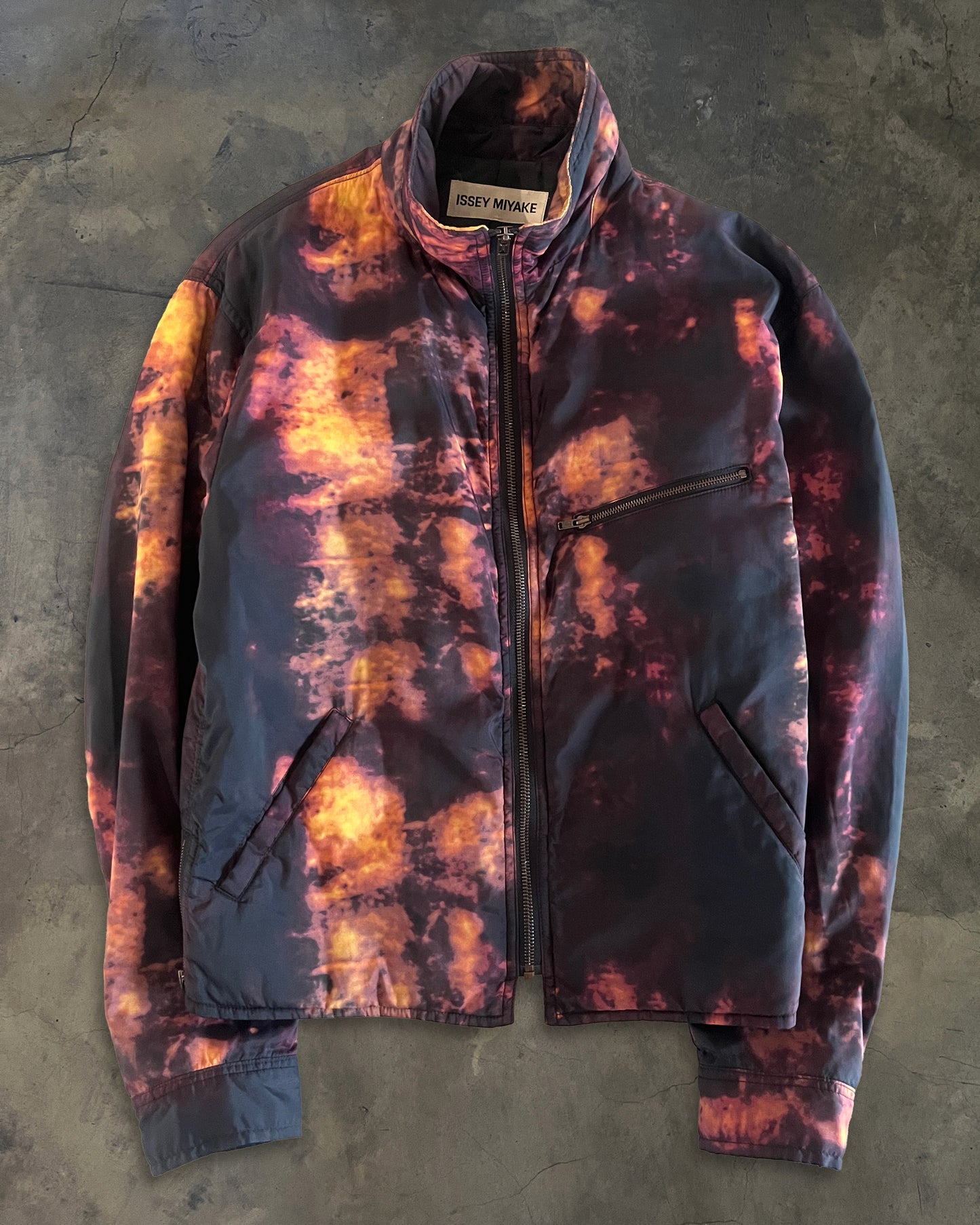 ISSEY MIYAKE AW1998 ORANGE DYED SYNTHETIC JACKET