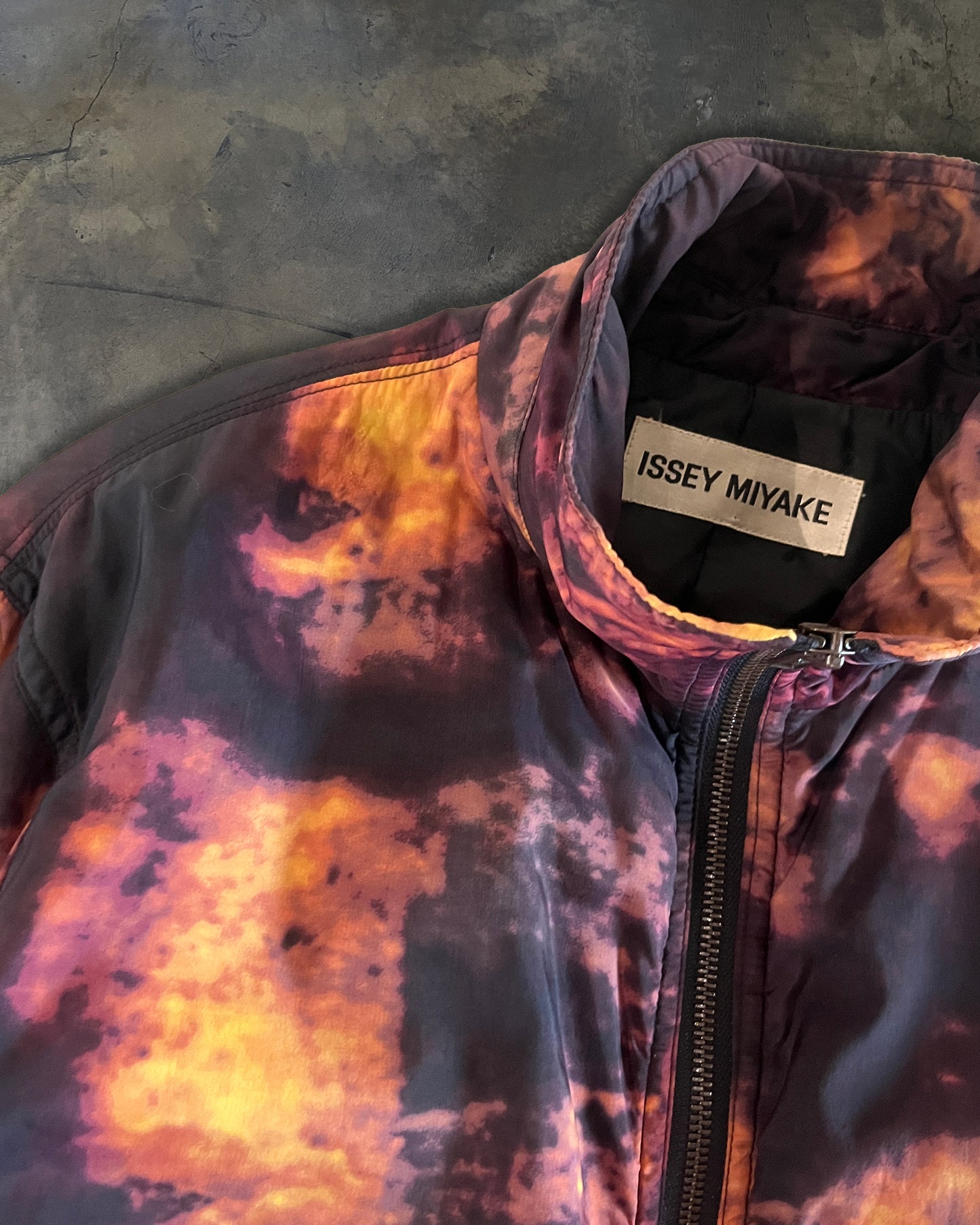 ISSEY MIYAKE AW1998 ORANGE DYED SYNTHETIC JACKET
